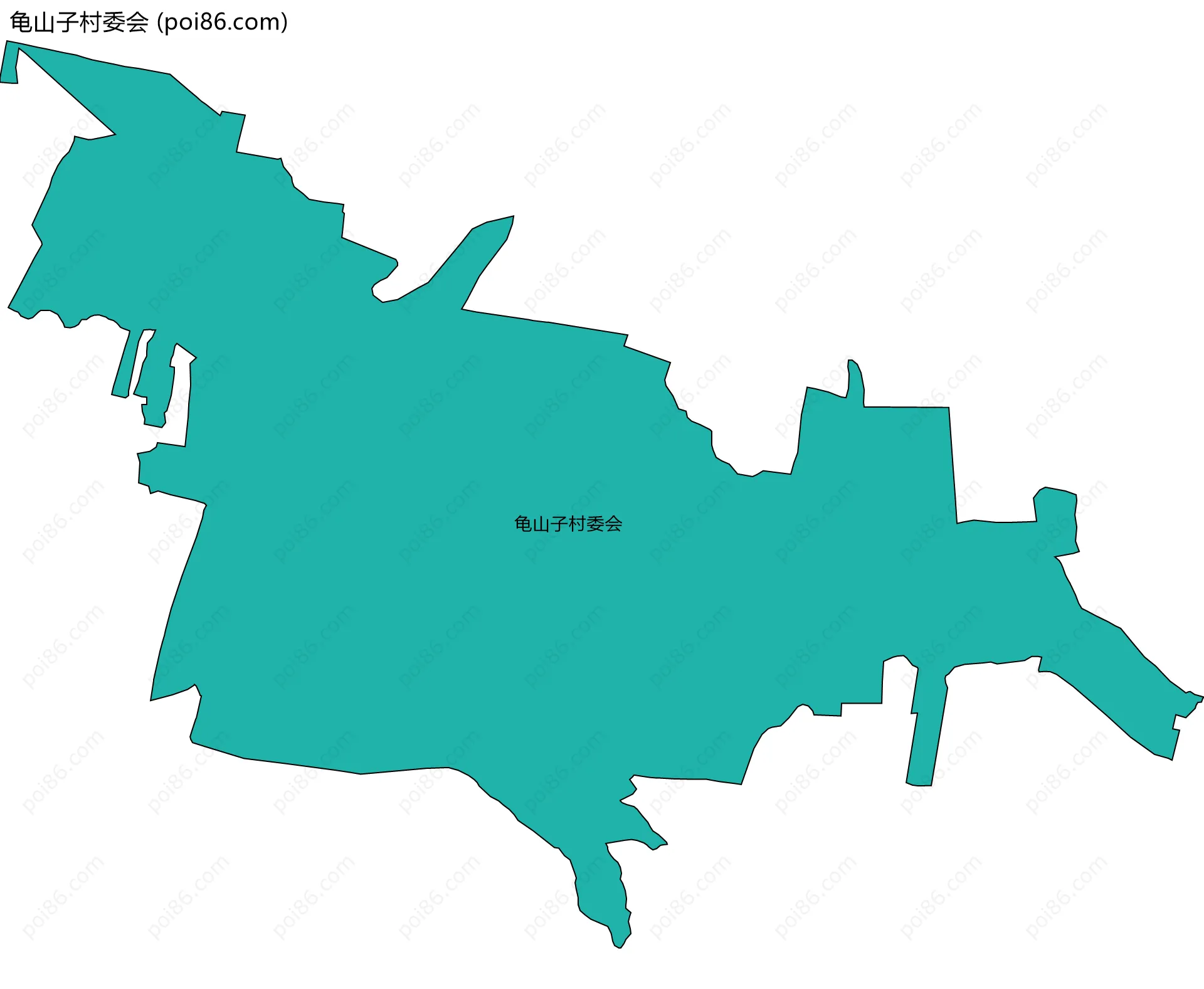 龟山子村委会边界地图