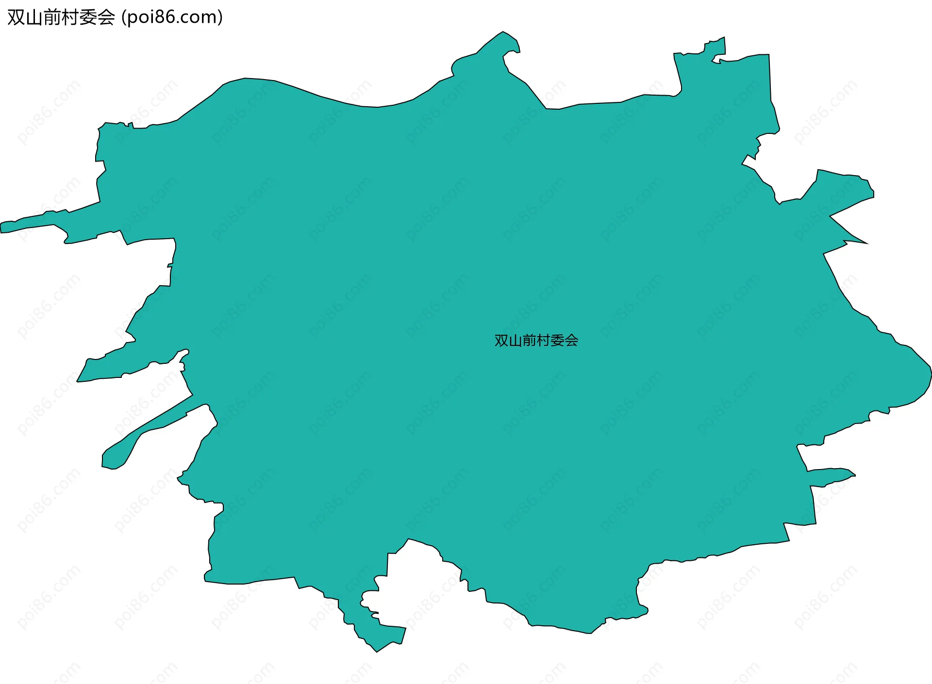 双山前村委会边界地图