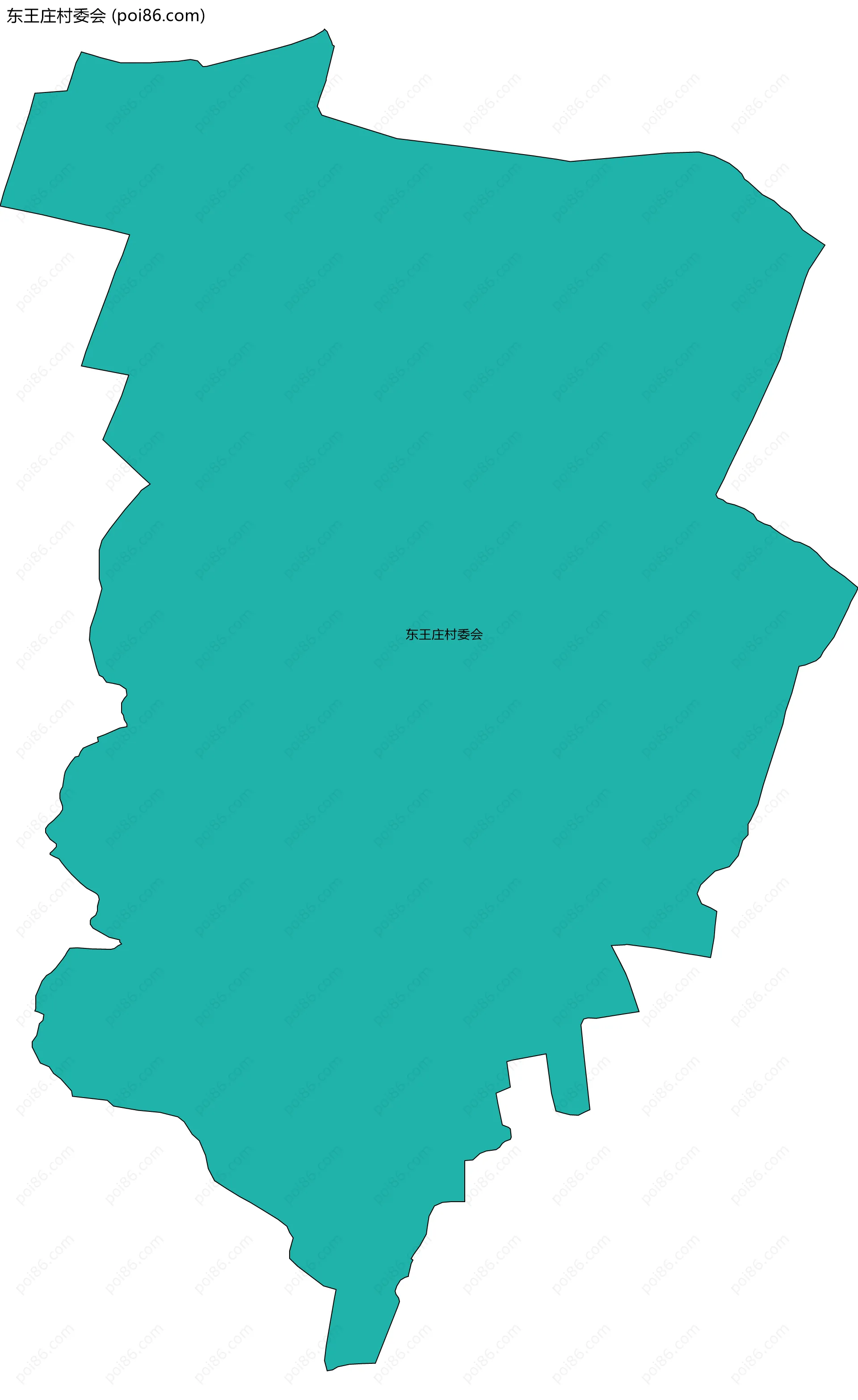 东王庄村委会边界地图