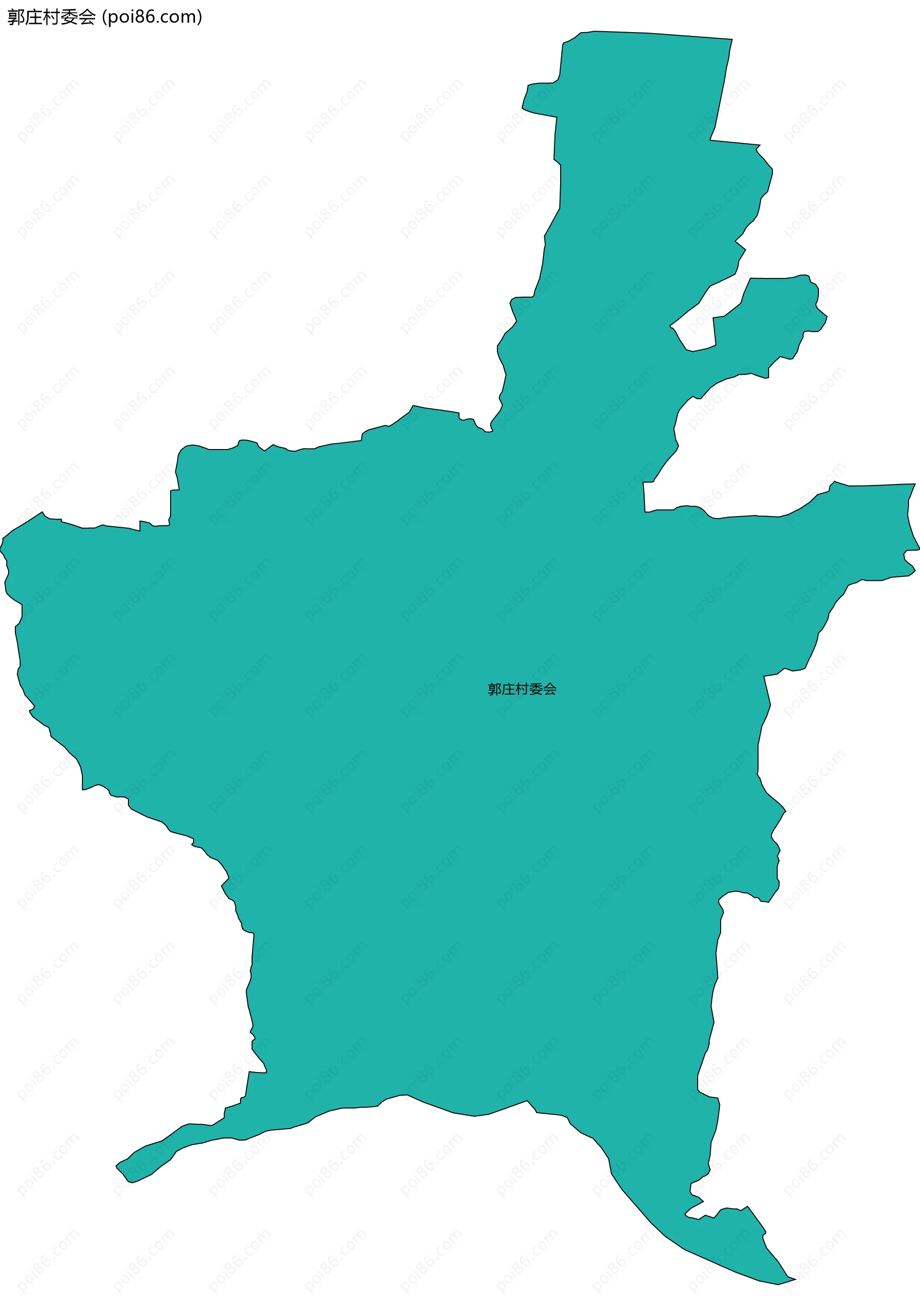 郭庄村委会边界地图