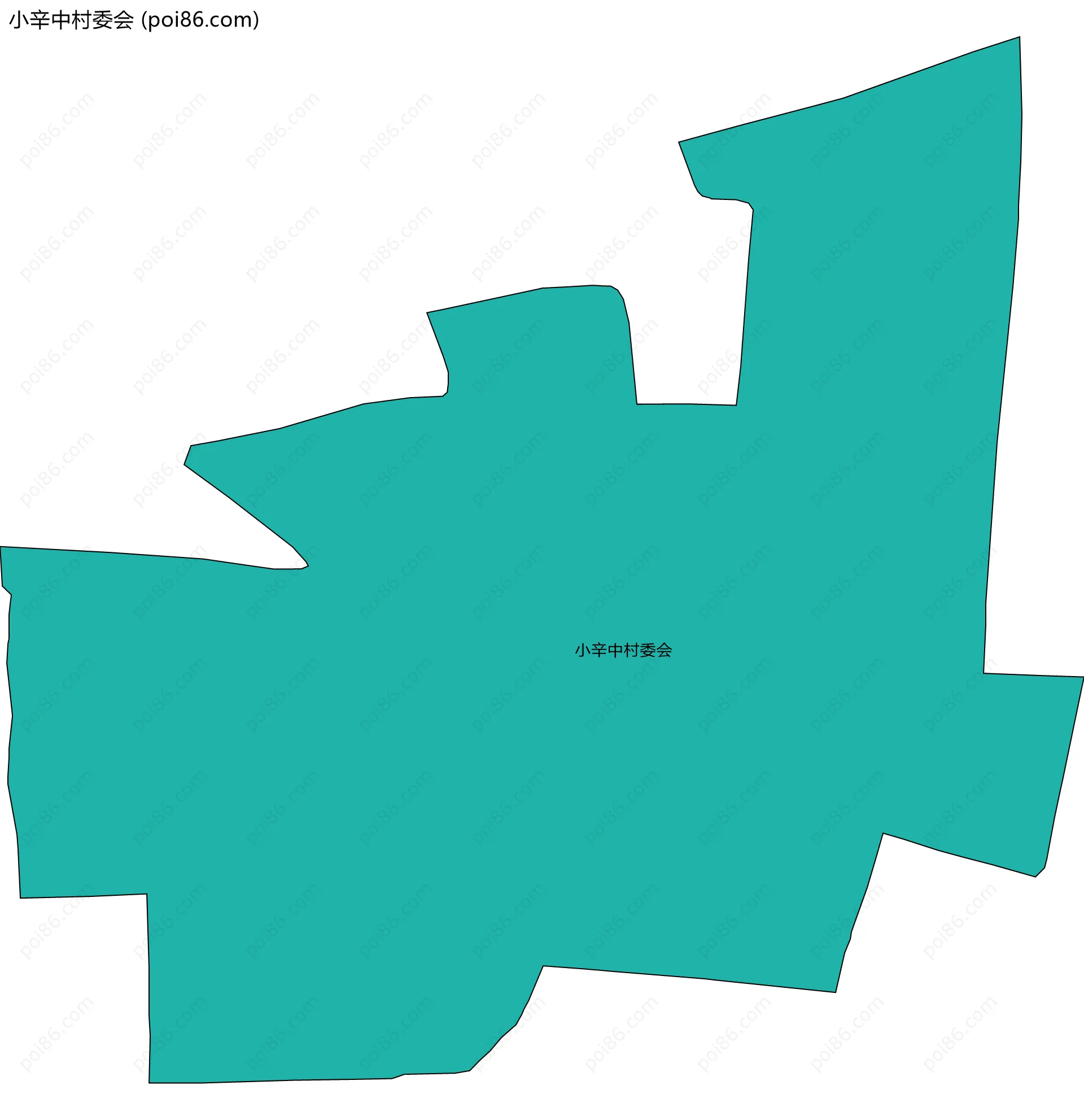 小辛中村委会边界地图