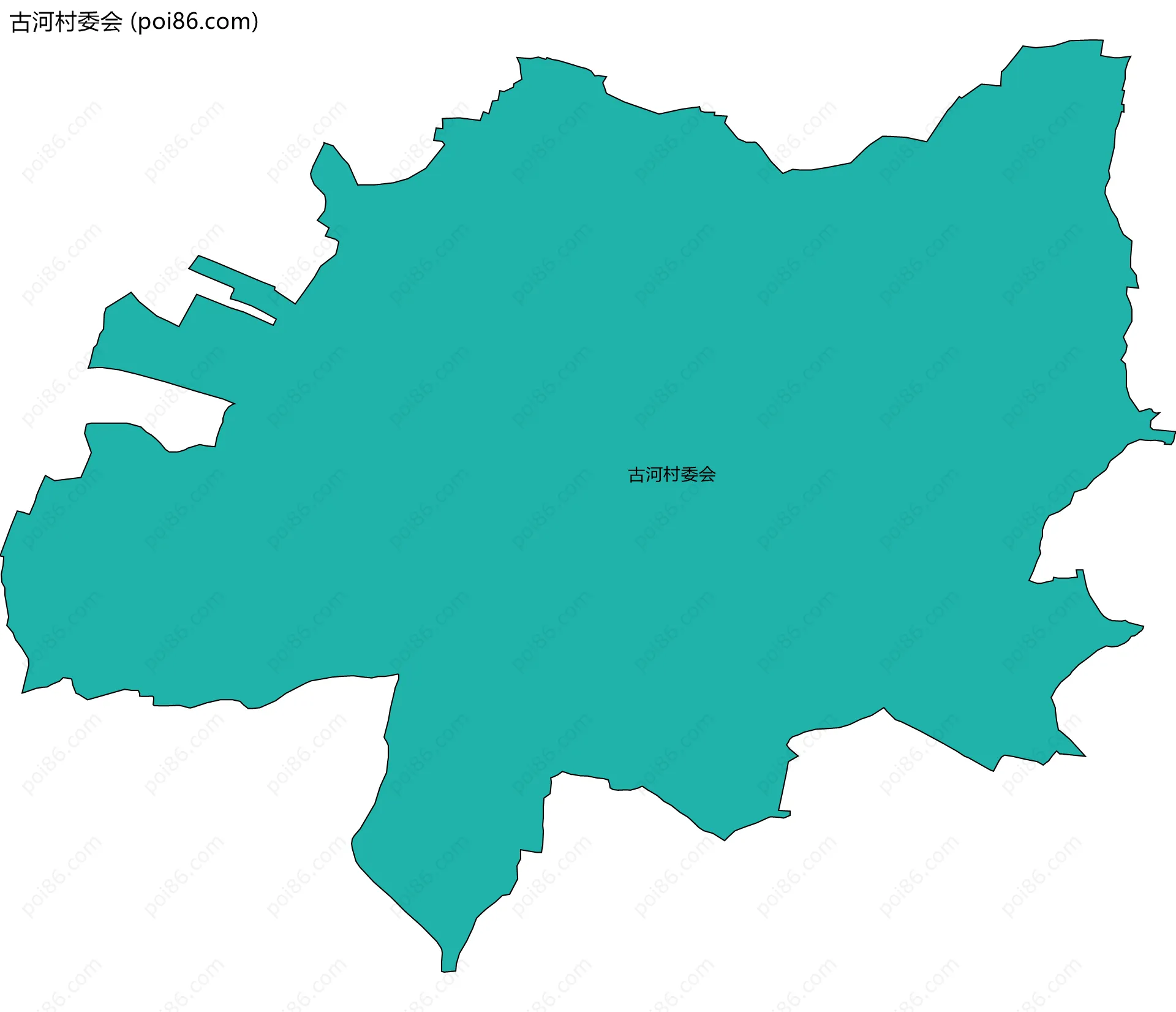 古河村委会边界地图