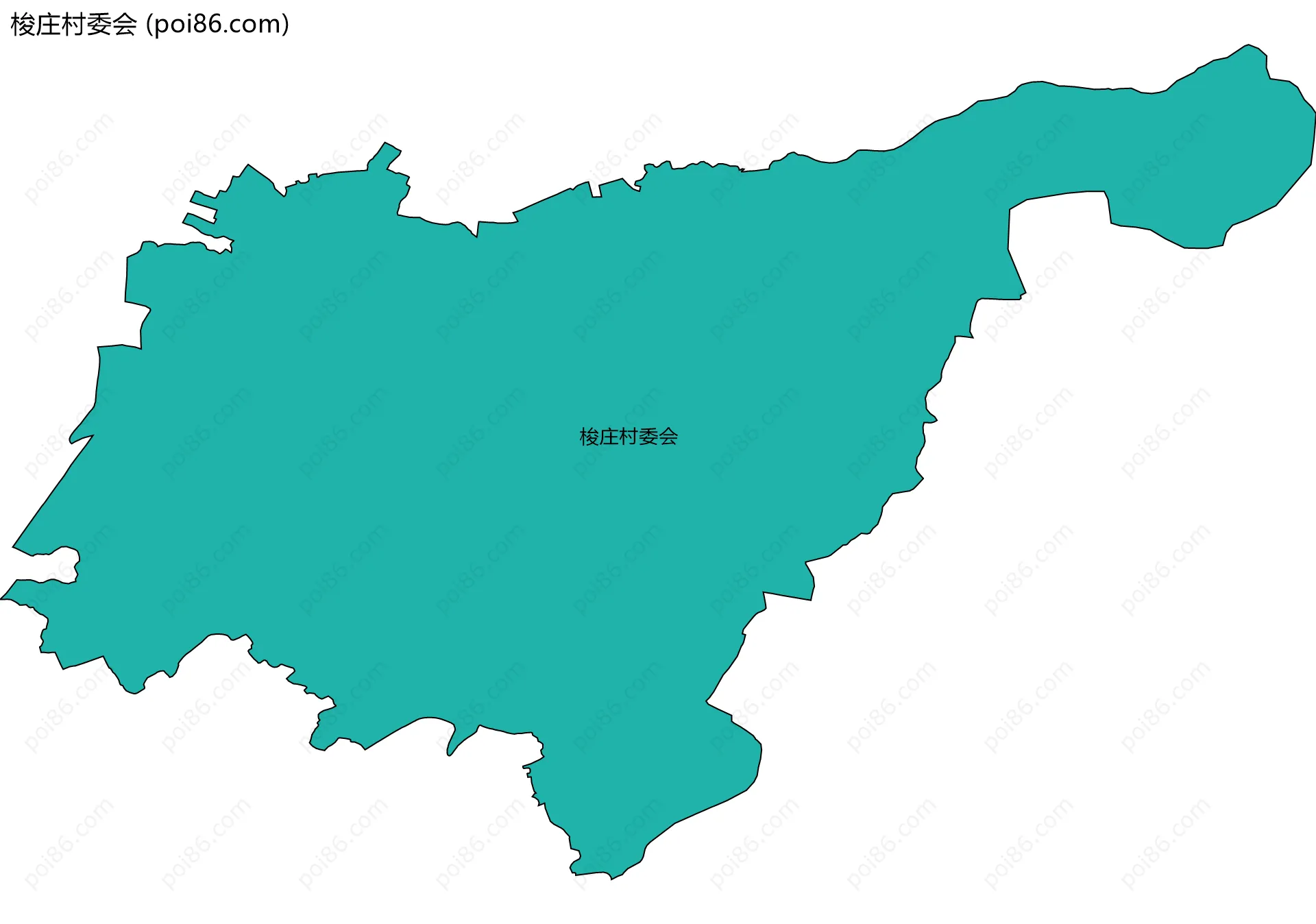 梭庄村委会边界地图