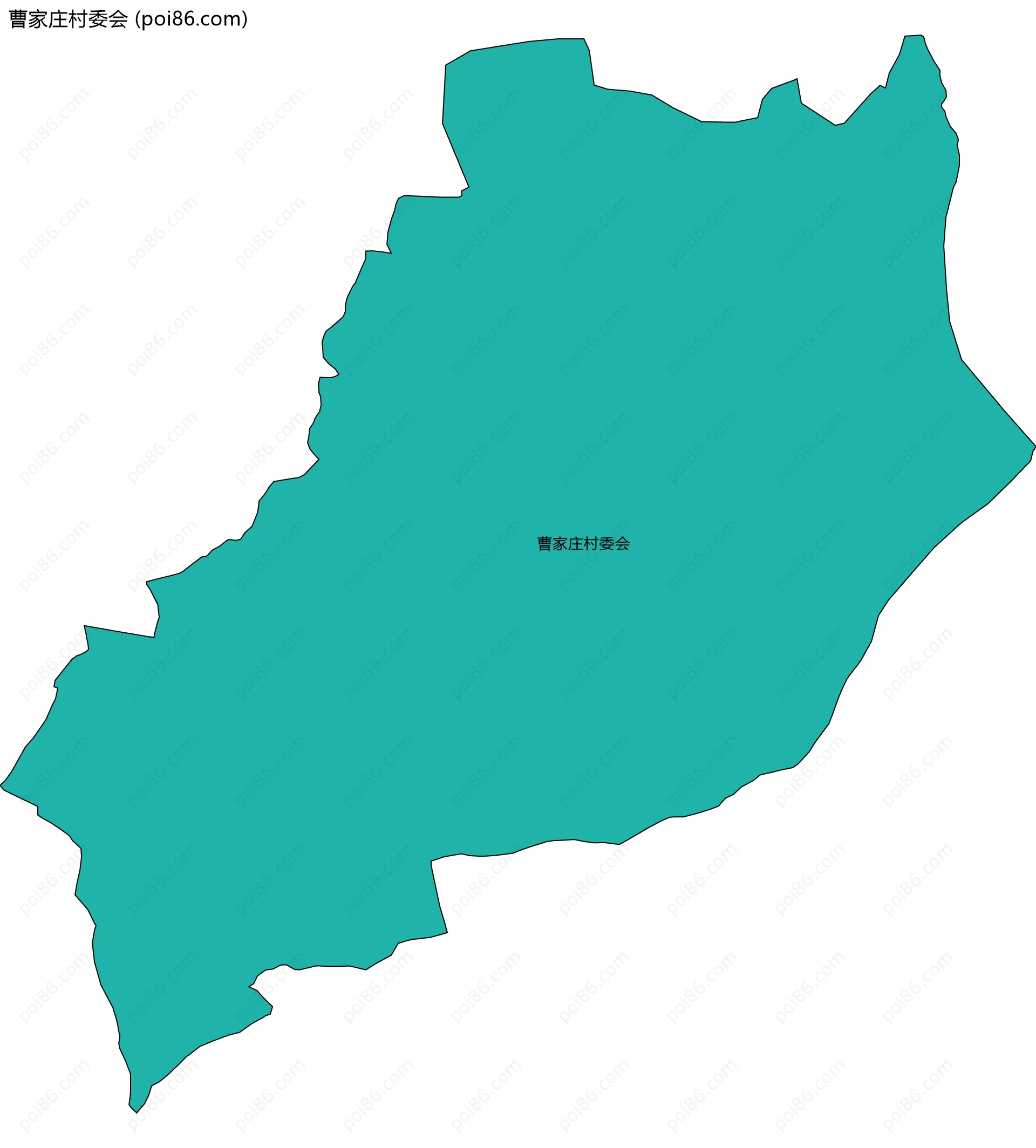 曹家庄村委会边界地图