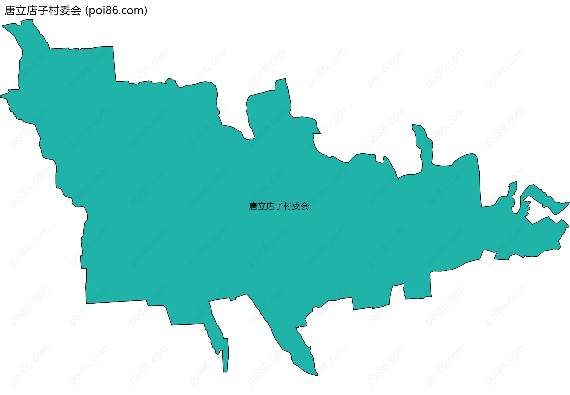 唐立店子村委会边界地图