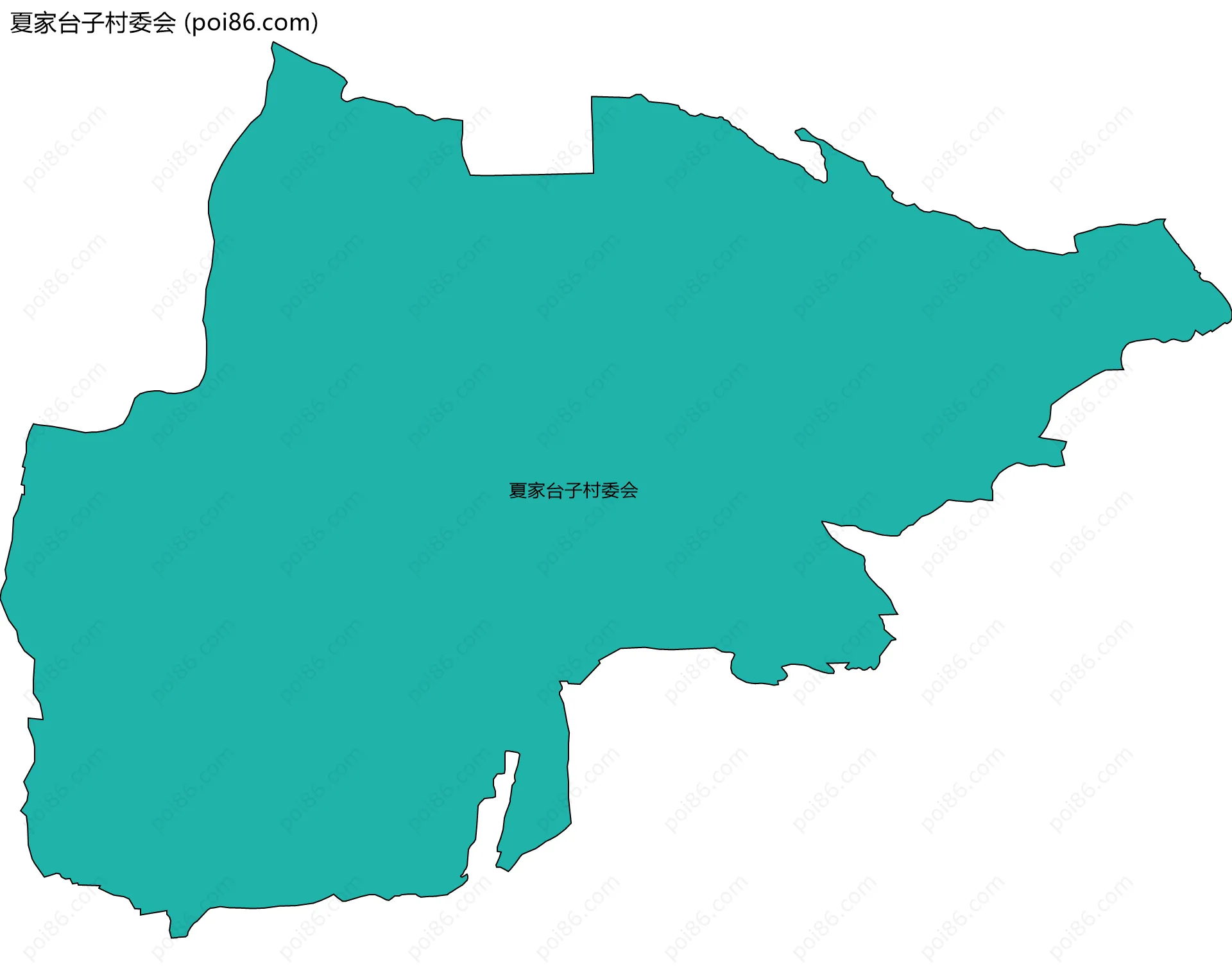 夏家台子村委会边界地图