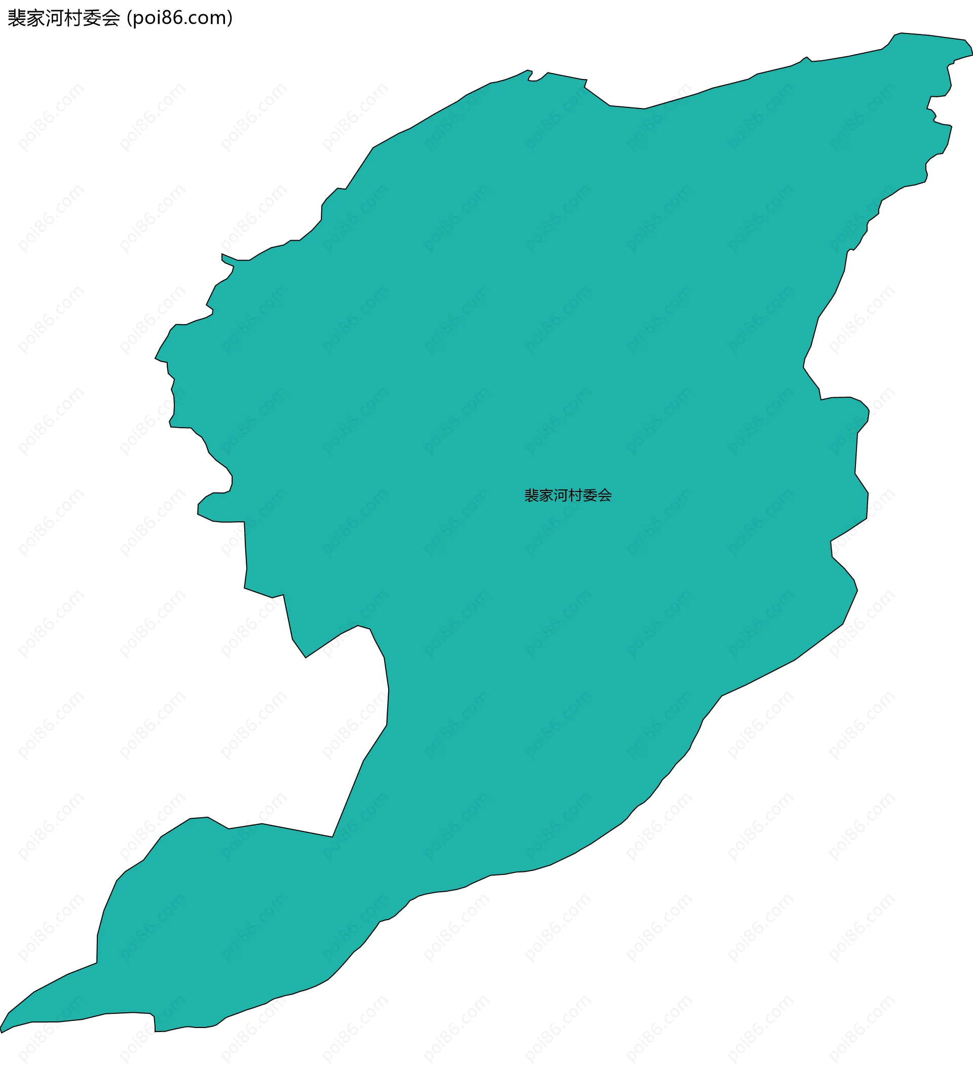 裴家河村委会边界地图