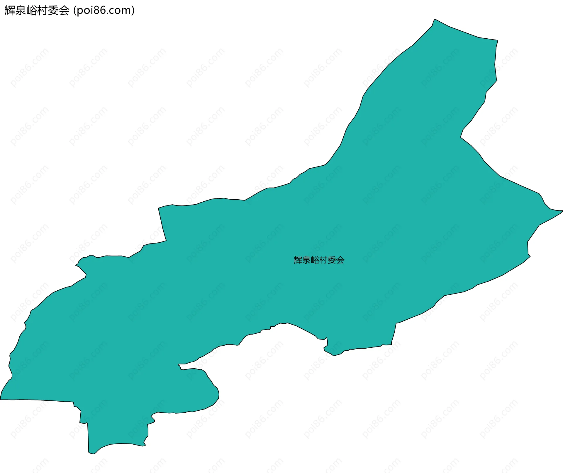 辉泉峪村委会边界地图