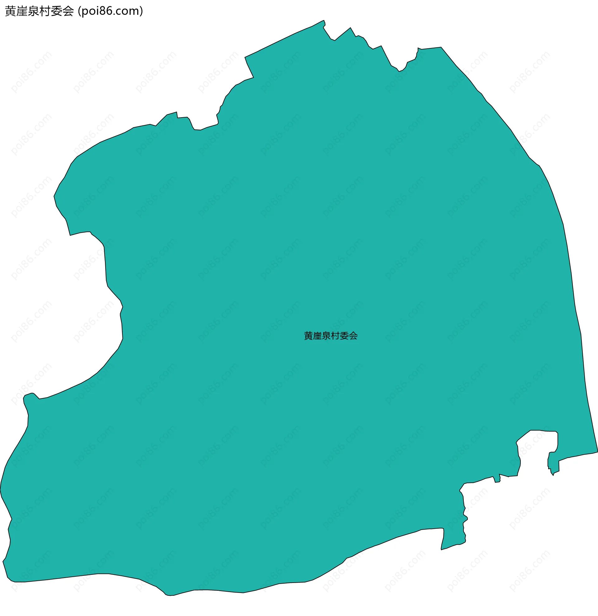 黄崖泉村委会边界地图