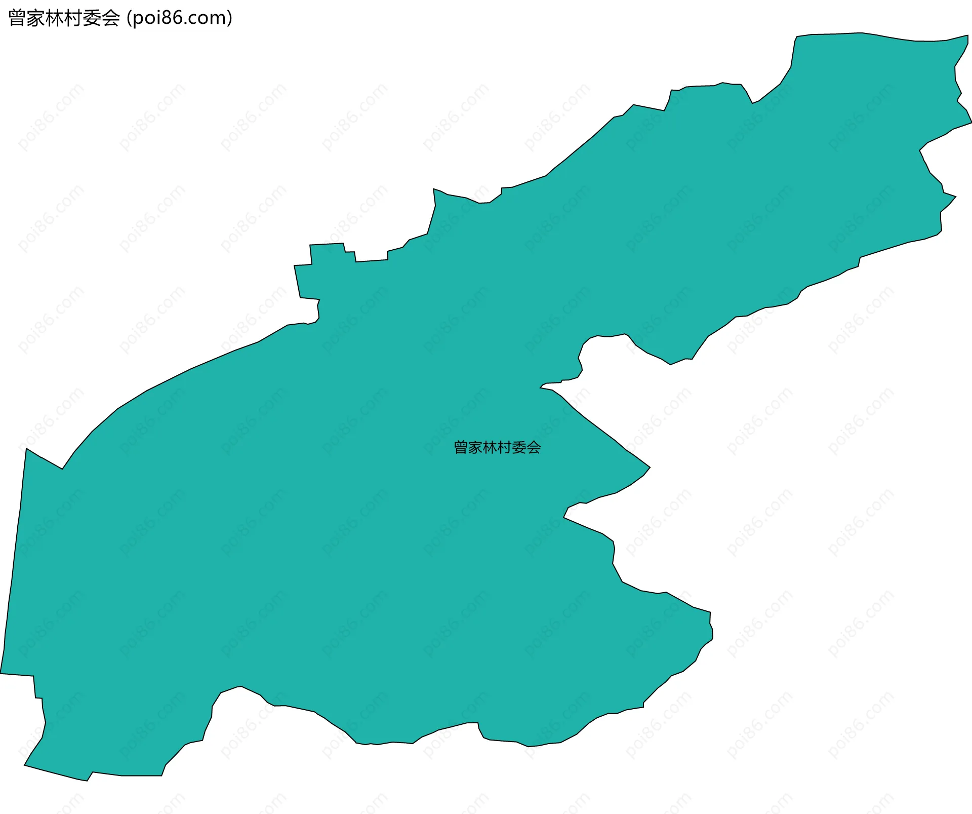 曾家林村委会边界地图