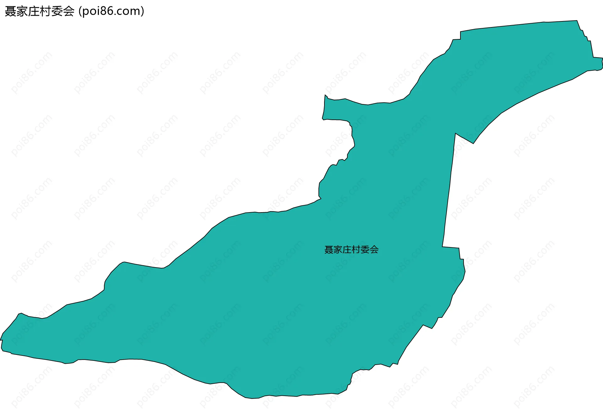 聂家庄村委会边界地图