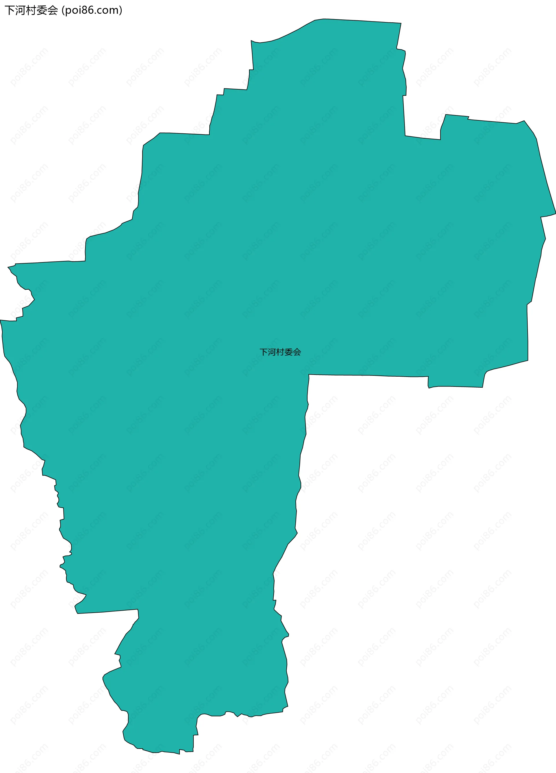 下河村委会边界地图