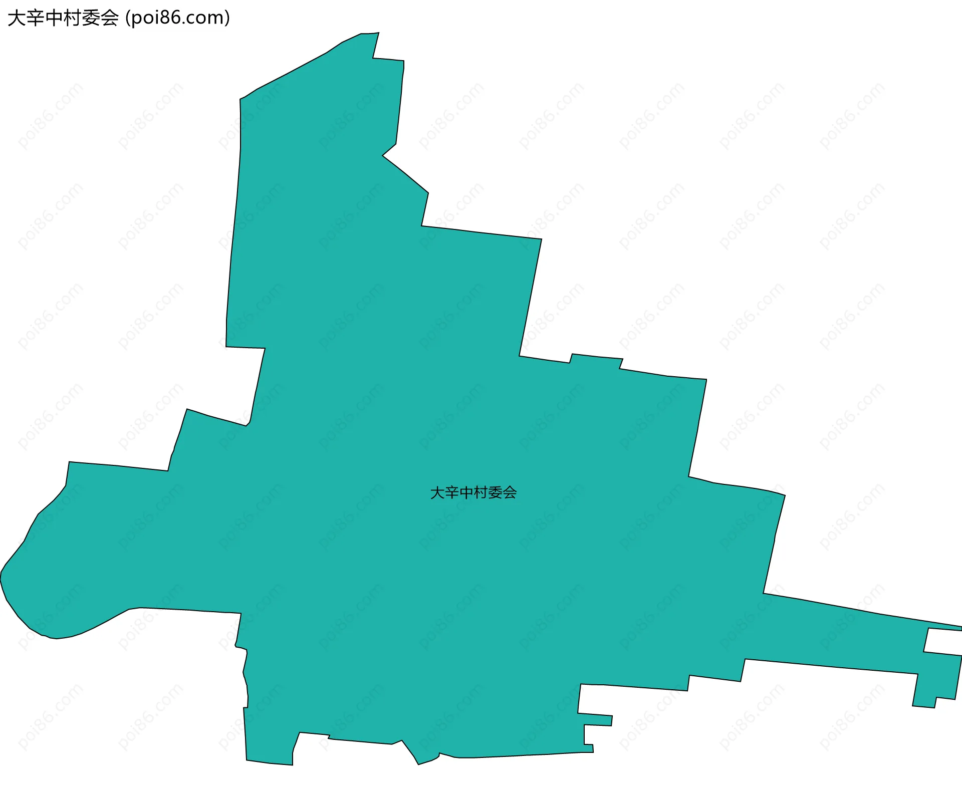 大辛中村委会边界地图