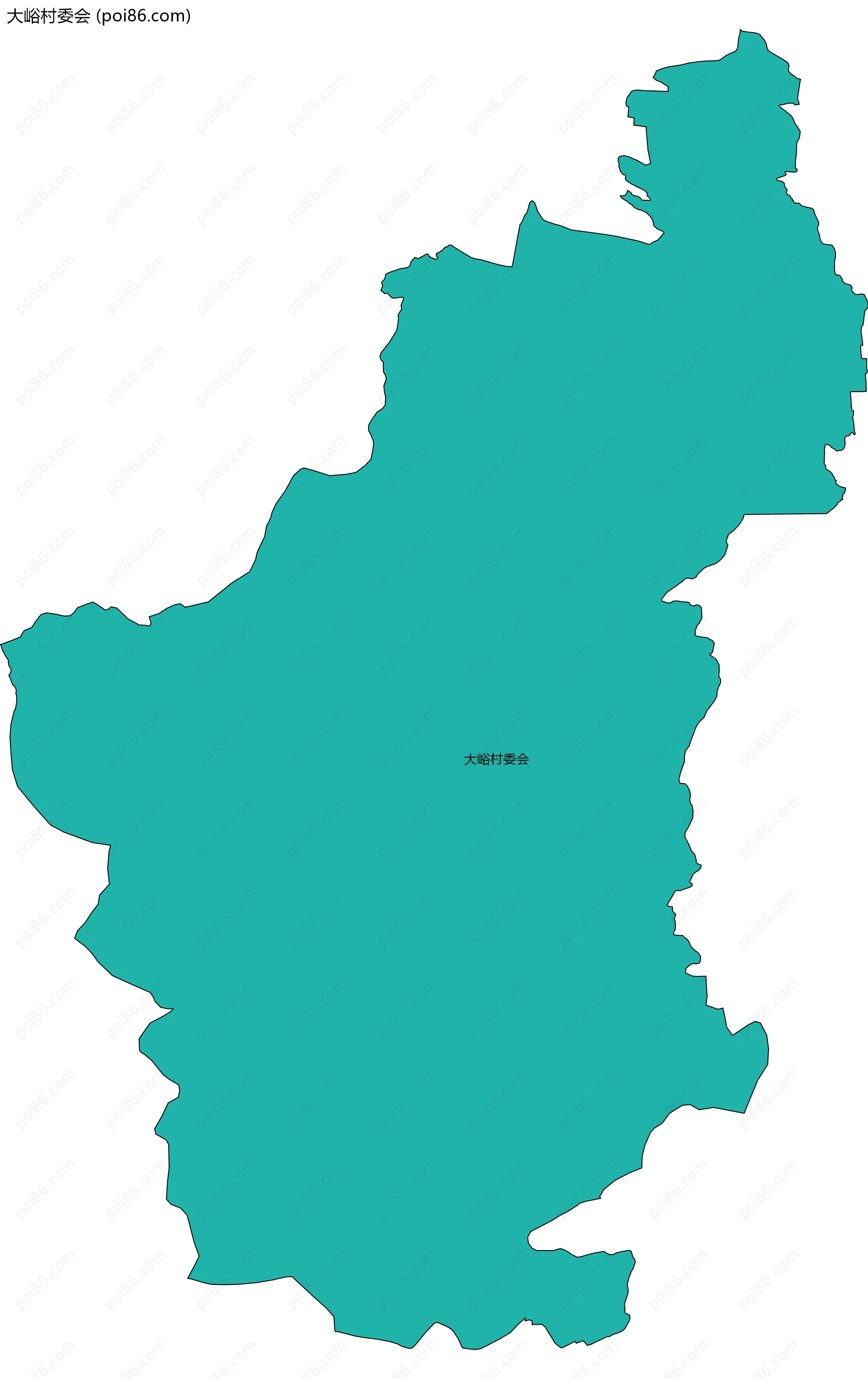 大峪村委会边界地图