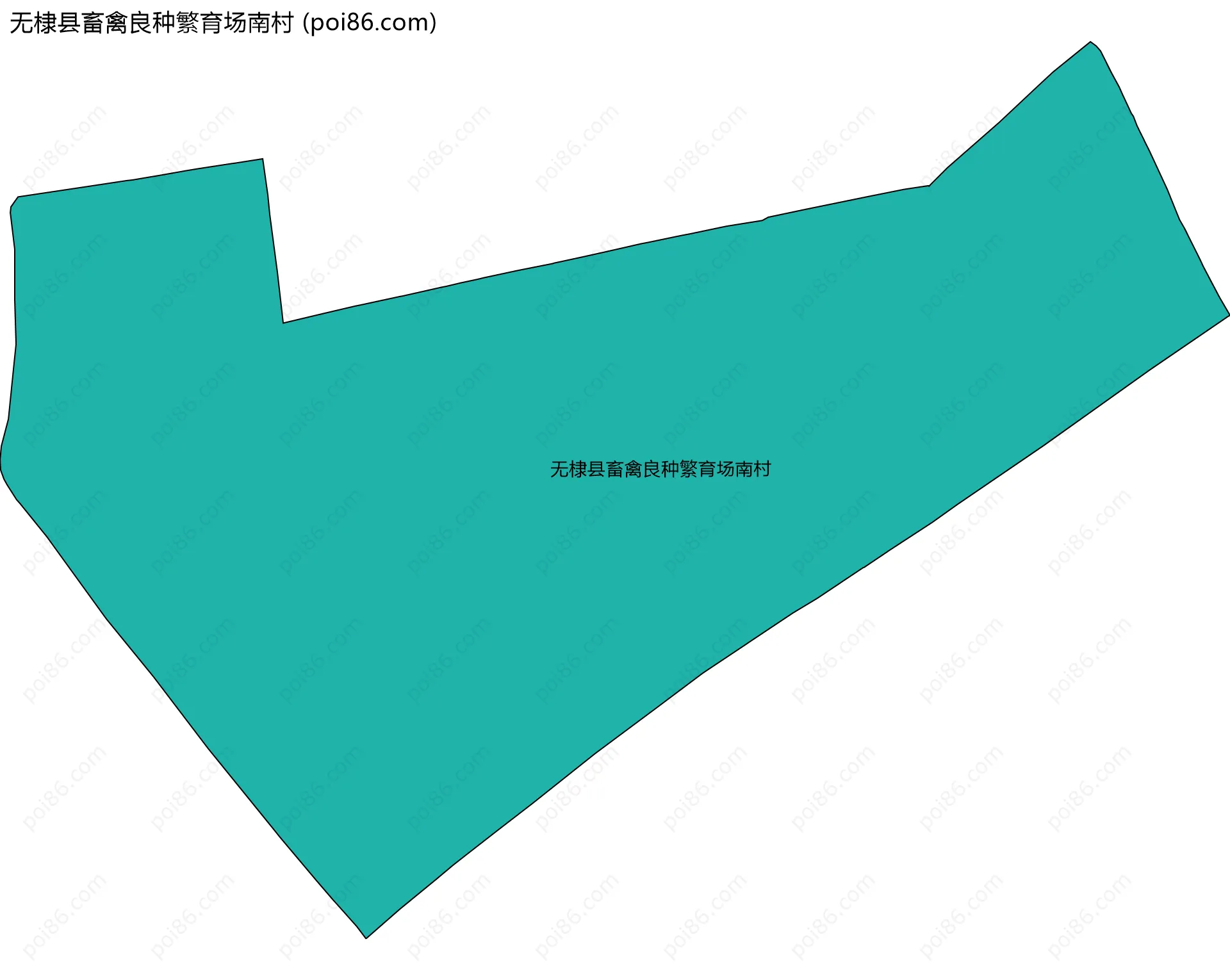 无棣县畜禽良种繁育场南村边界地图