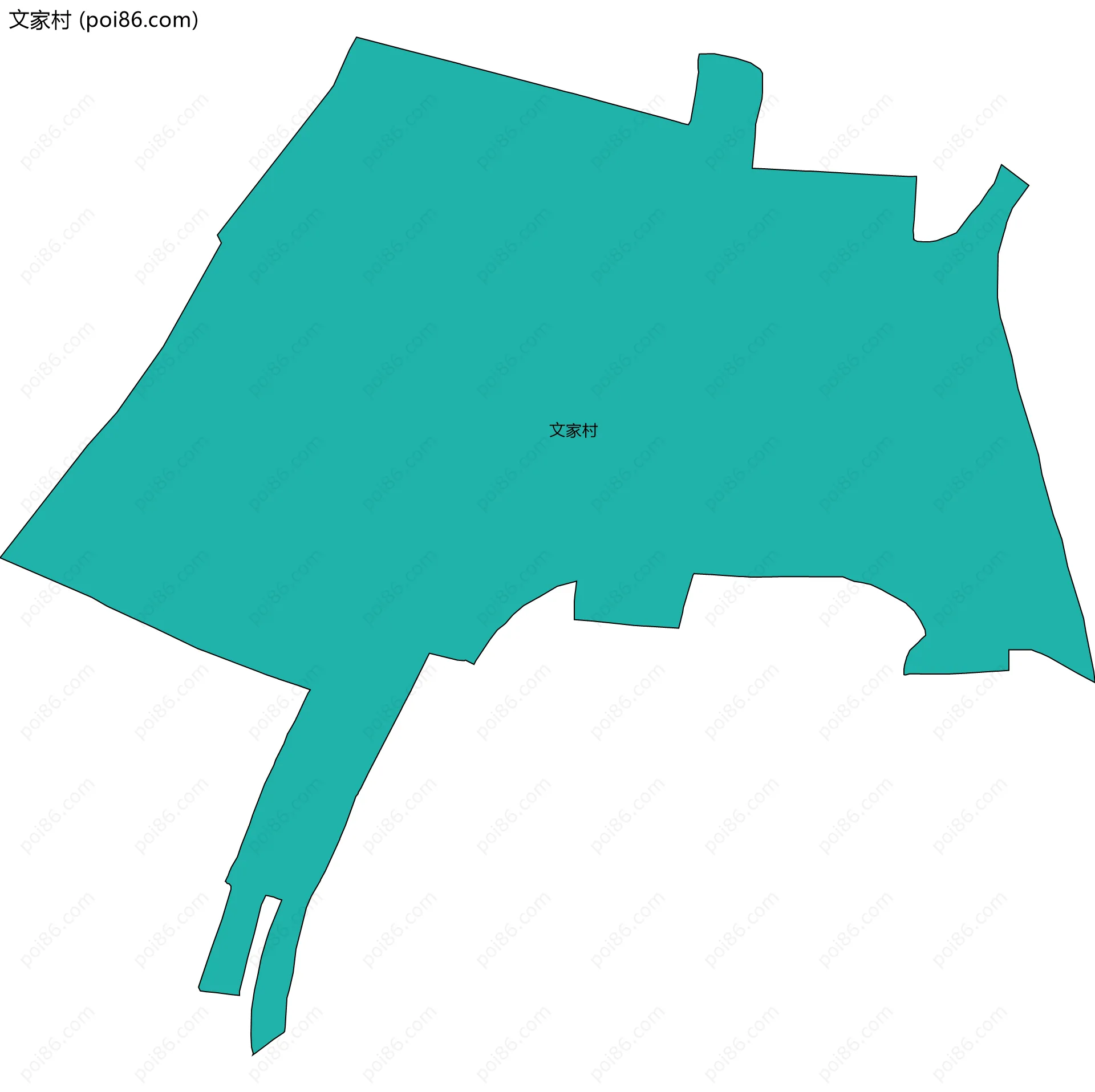 文家村边界地图