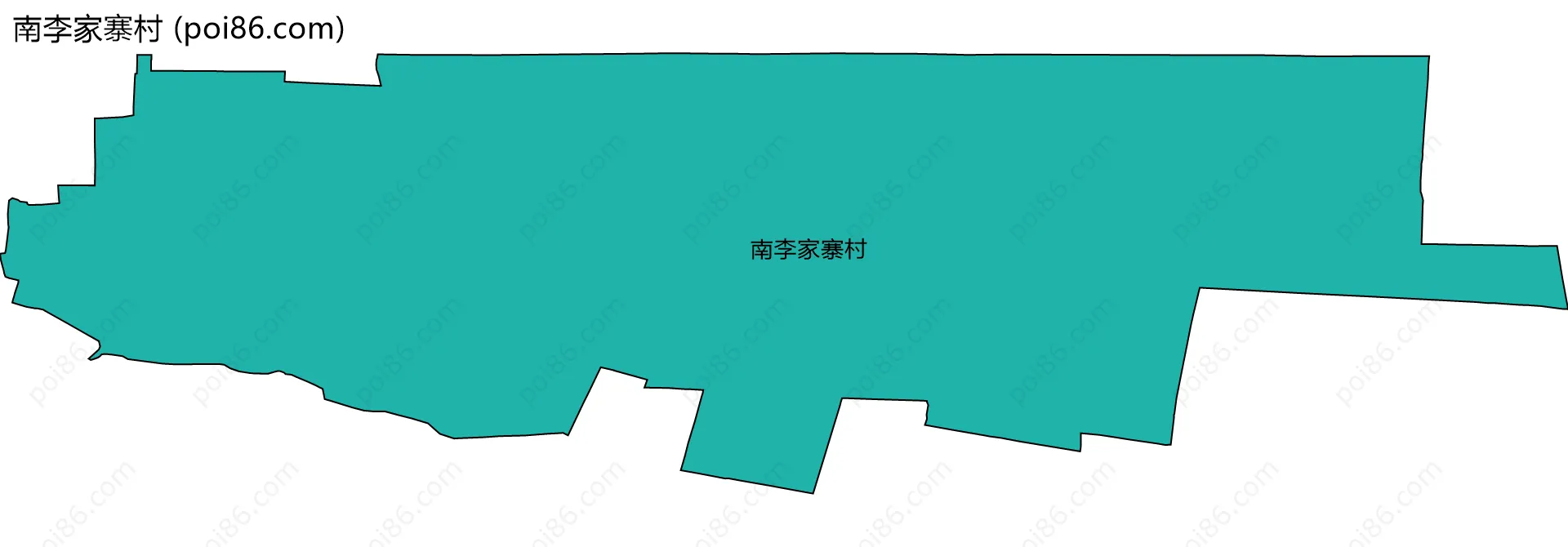 南李家寨村边界地图