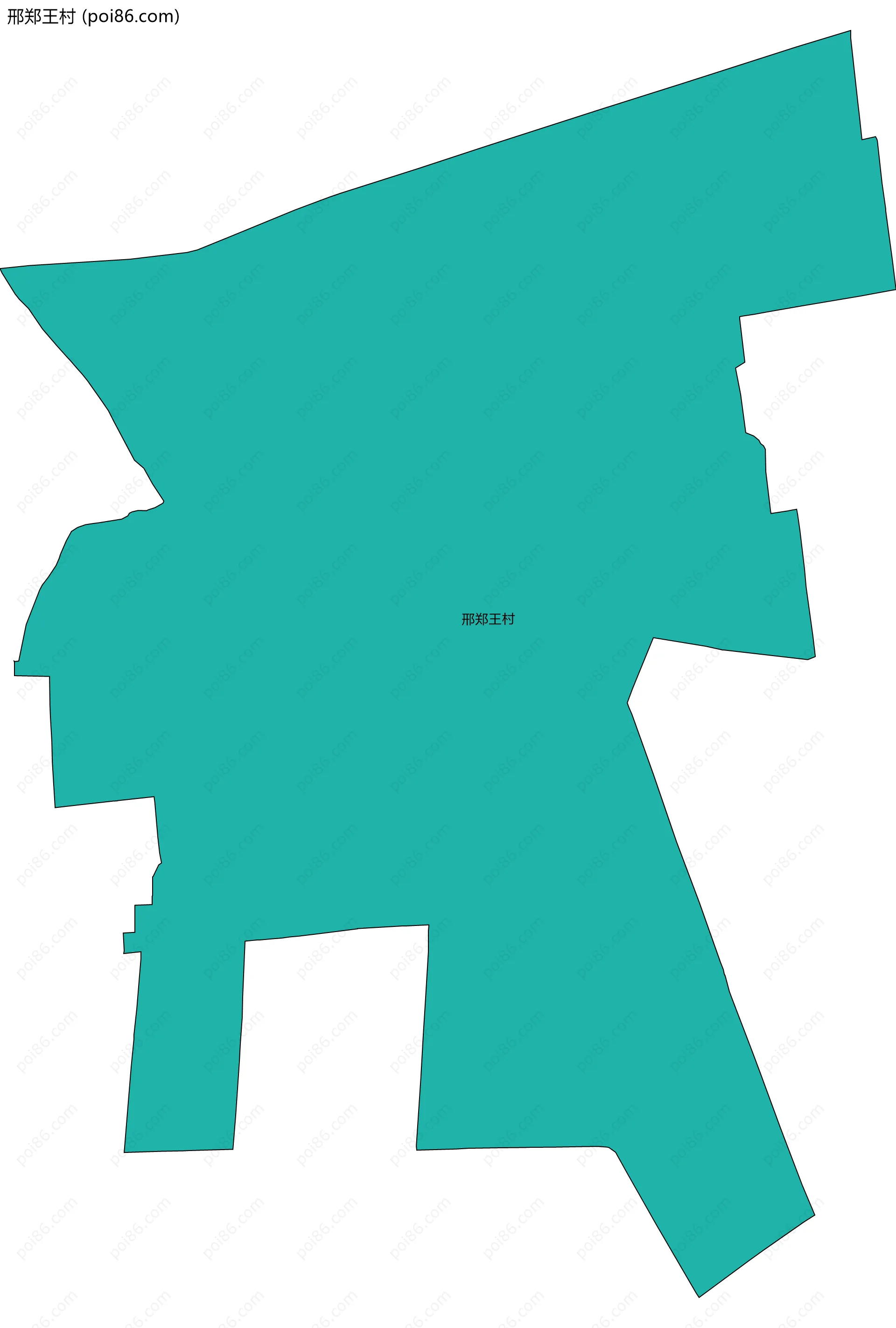 邢郑王村边界地图