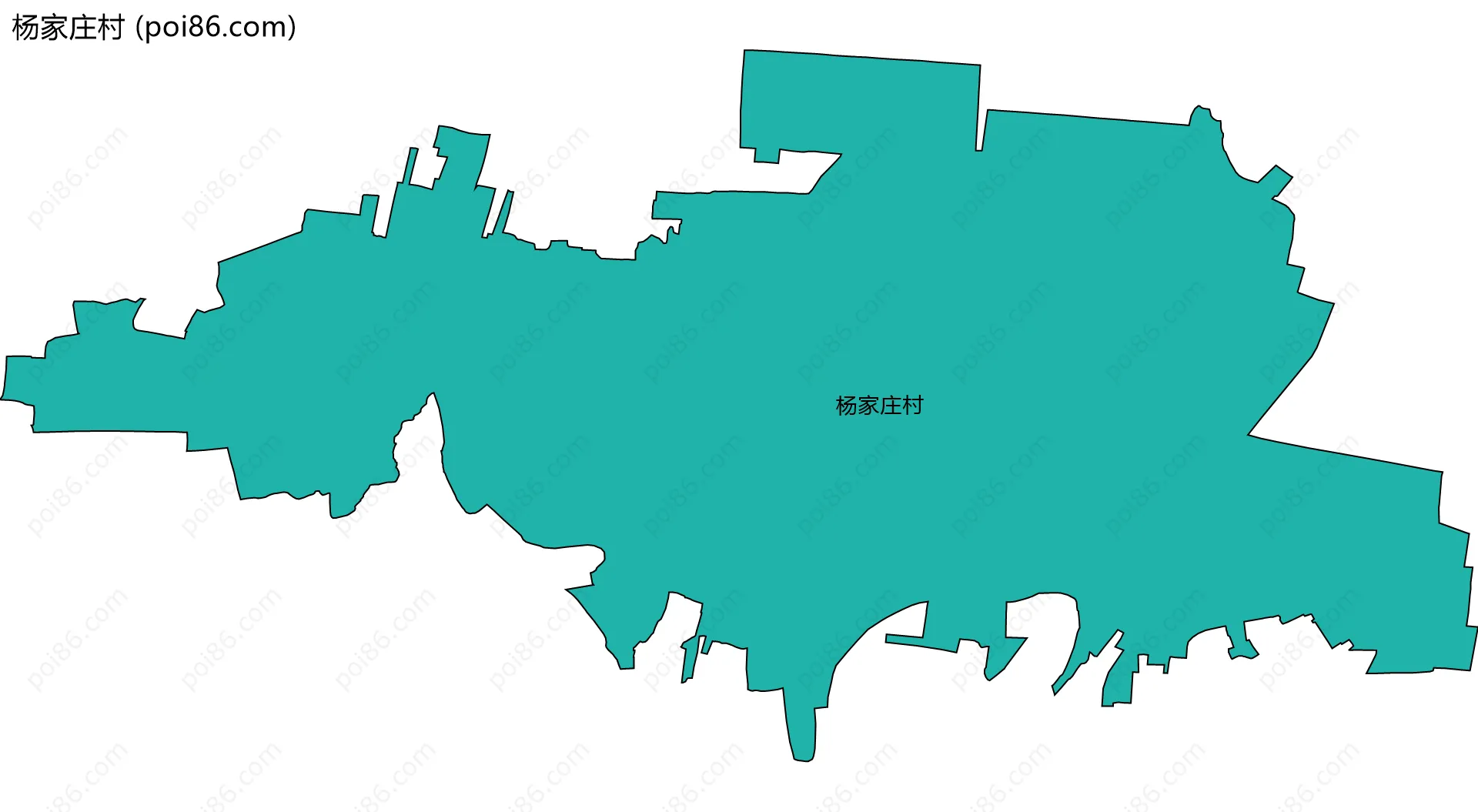 杨家庄村边界地图