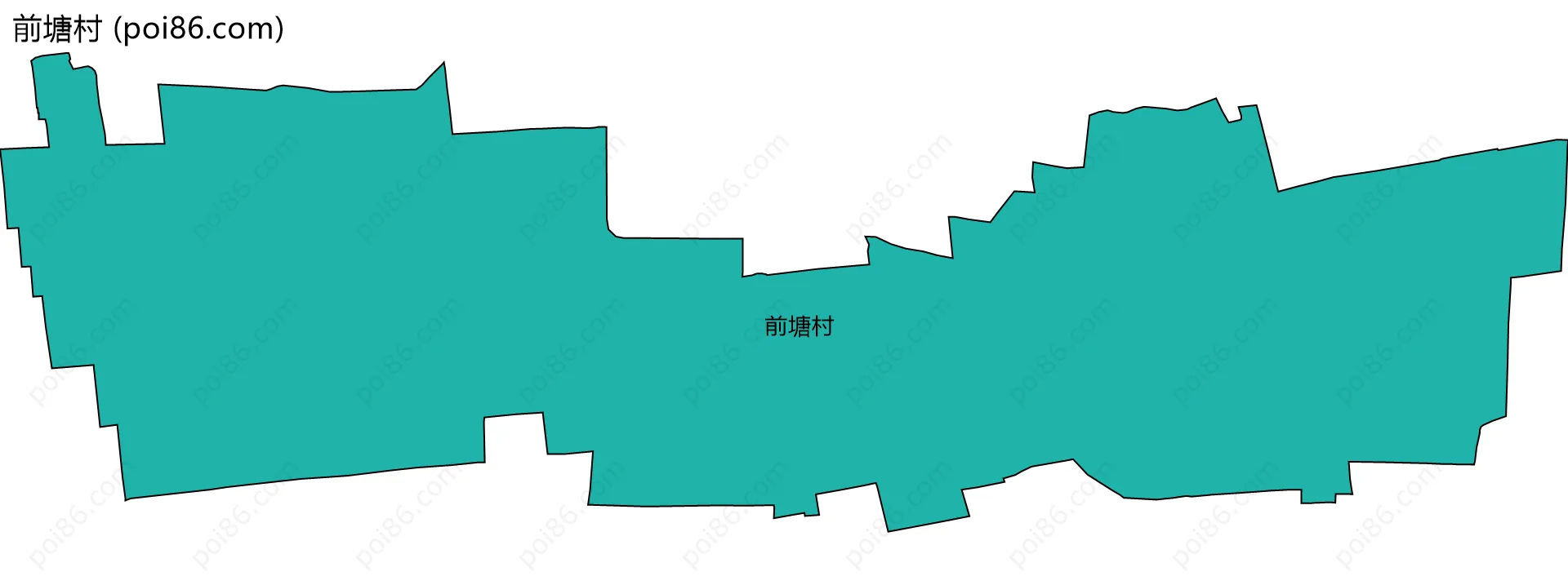 前塘村边界地图