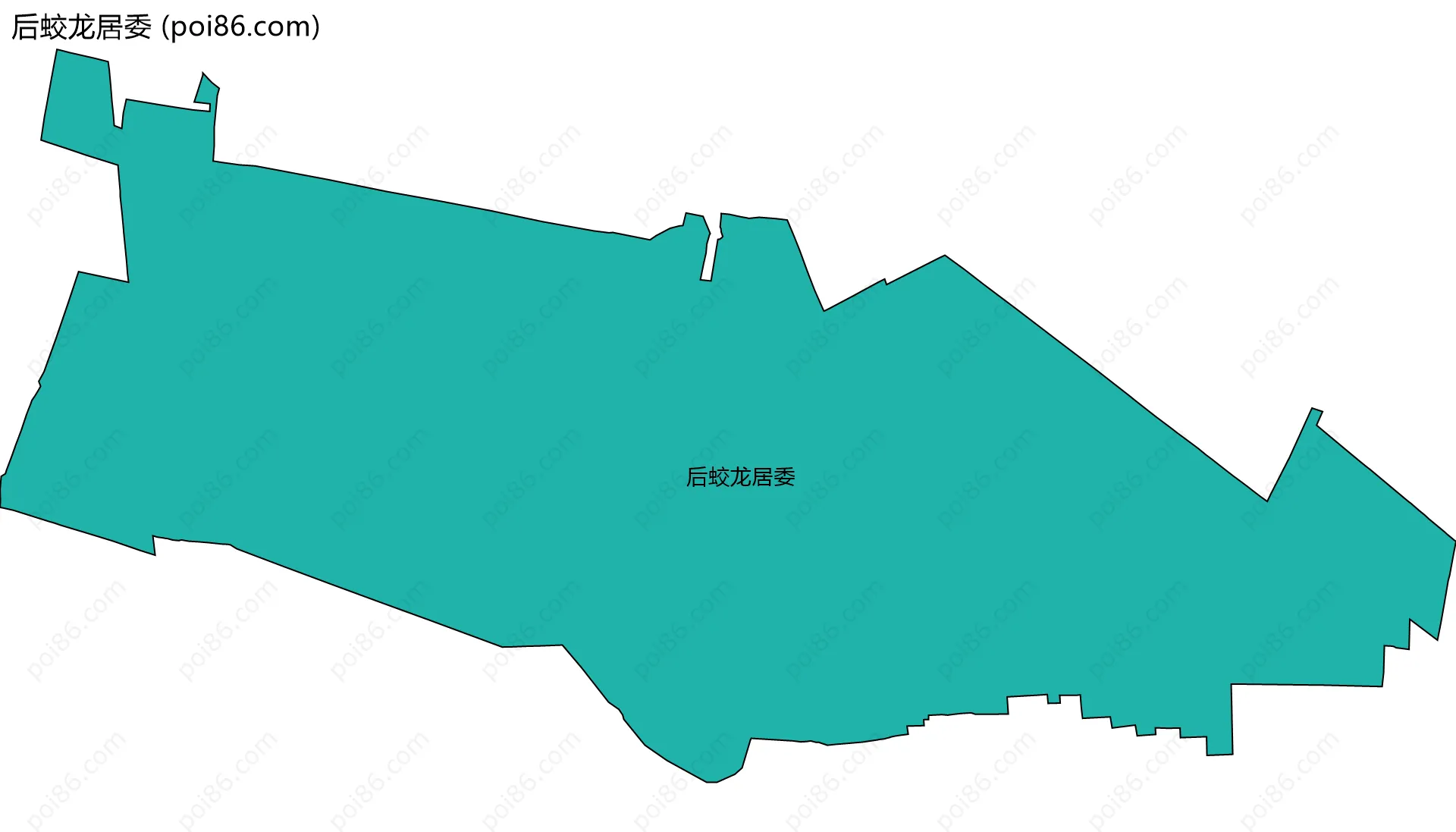 后蛟龙居委边界地图