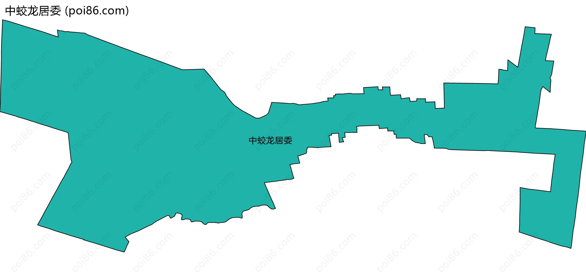 中蛟龙居委边界地图