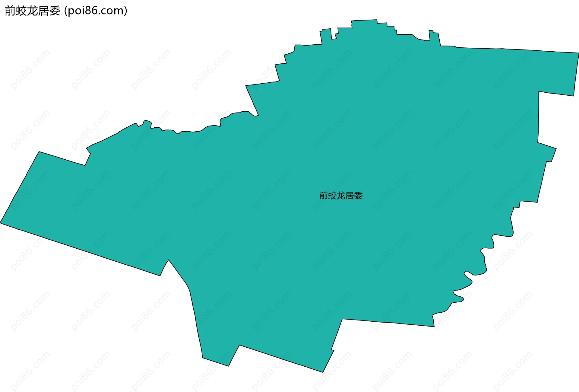 前蛟龙居委边界地图