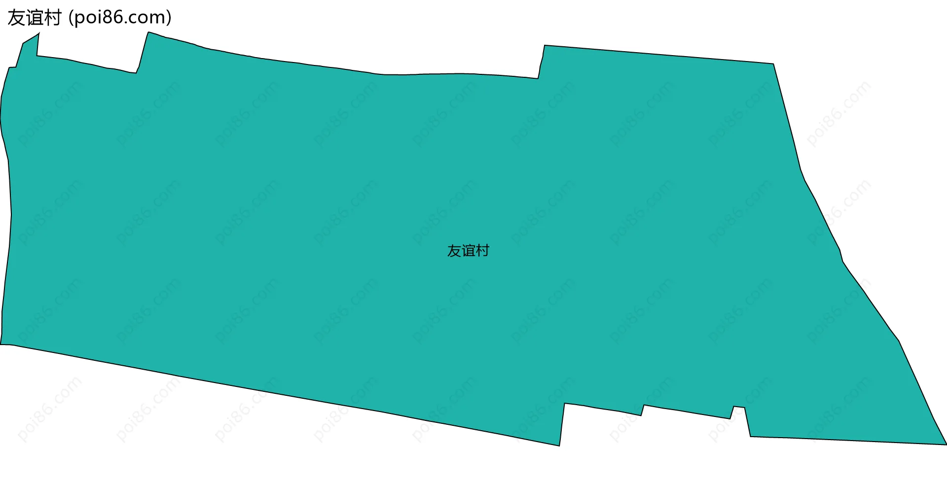 友谊村边界地图