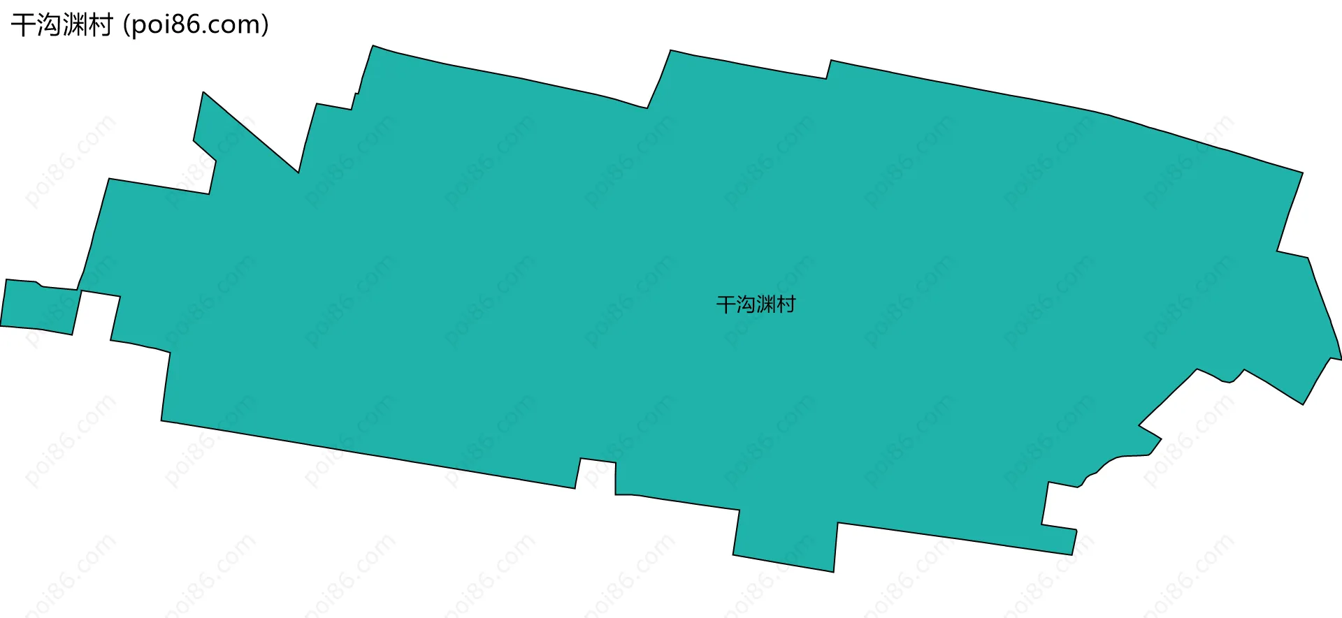 干沟渊村边界地图