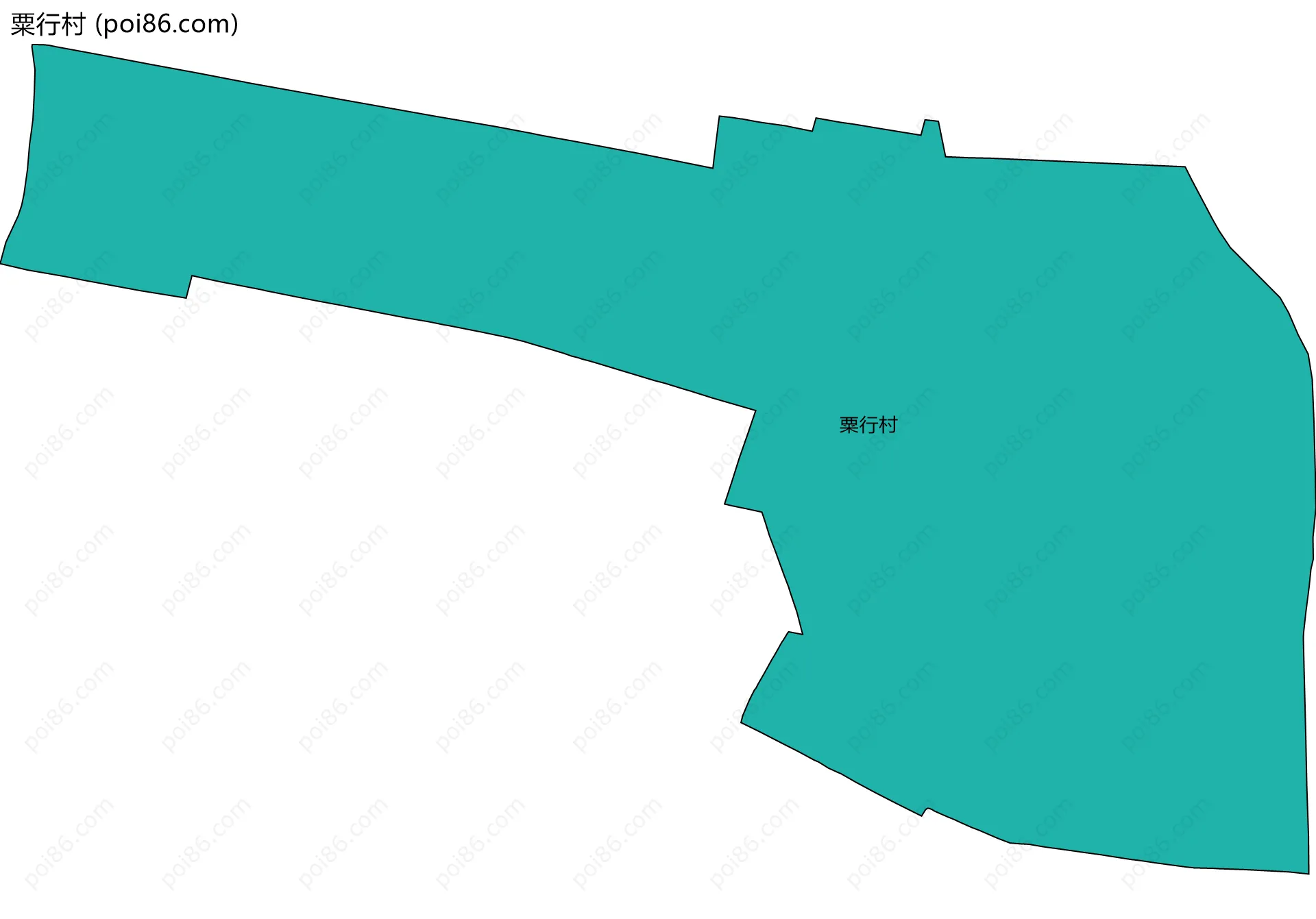 粟行村边界地图