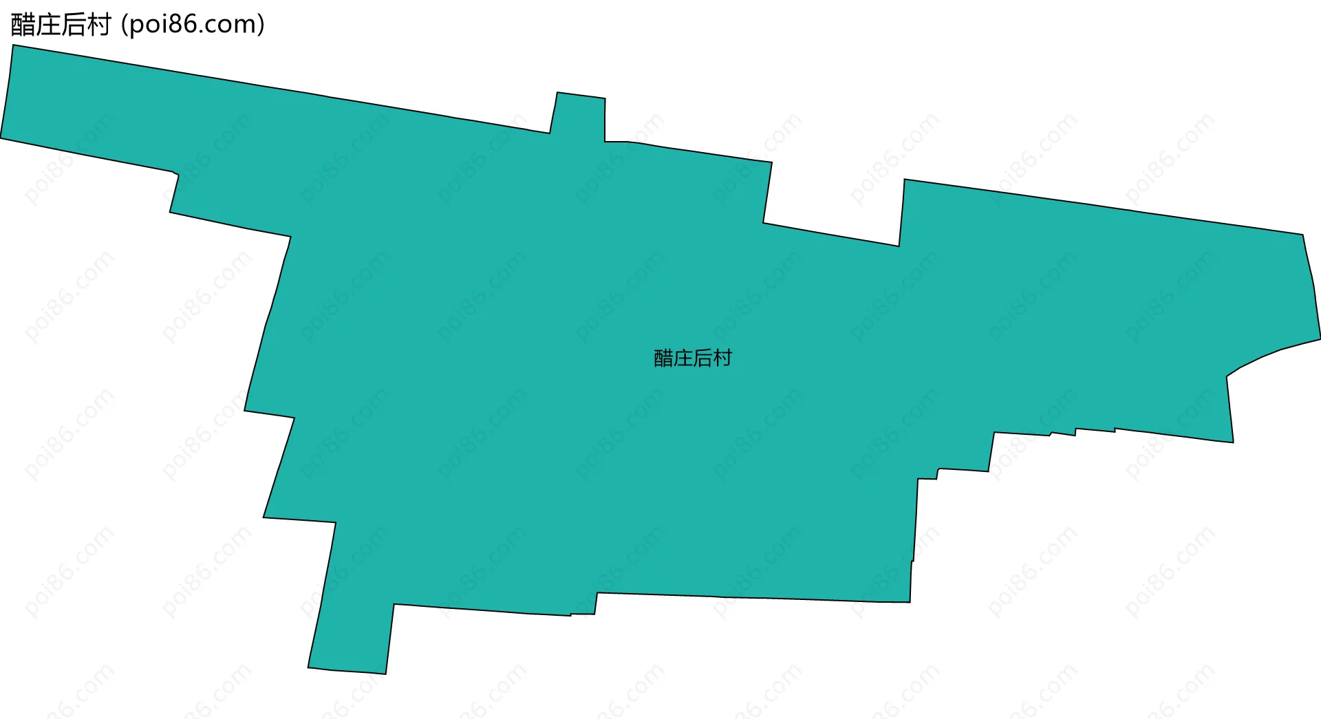 醋庄后村边界地图