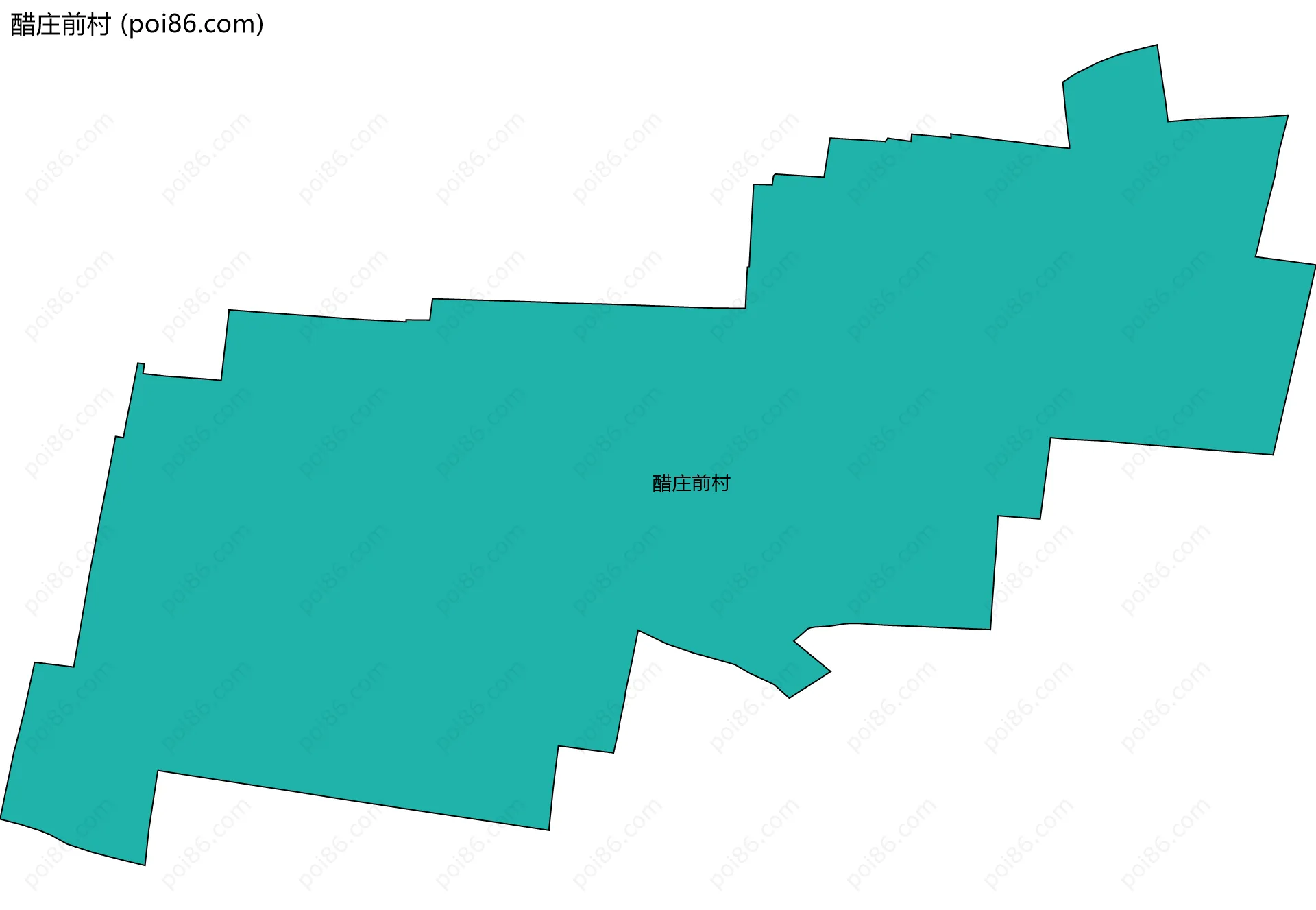 醋庄前村边界地图