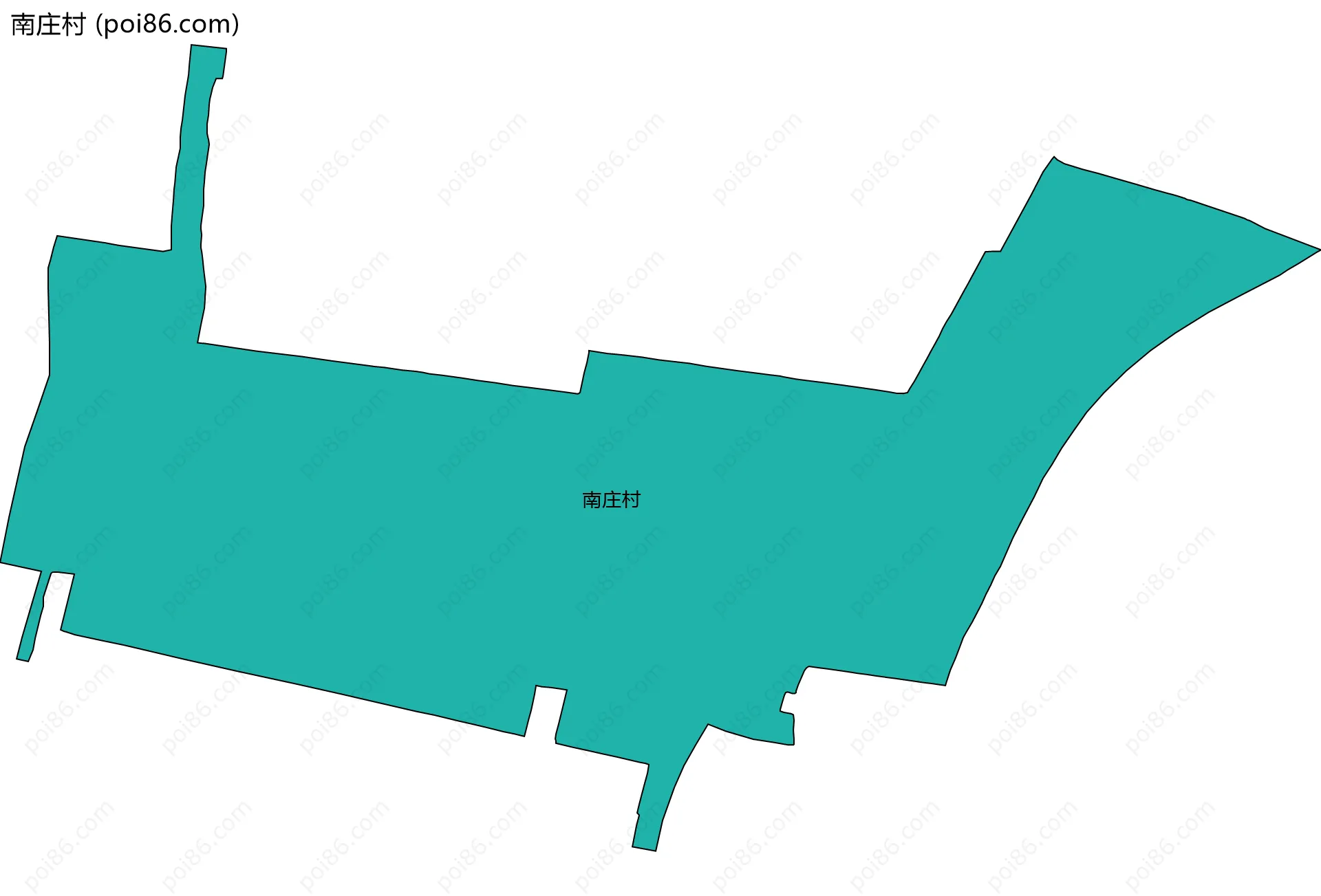 南庄村边界地图