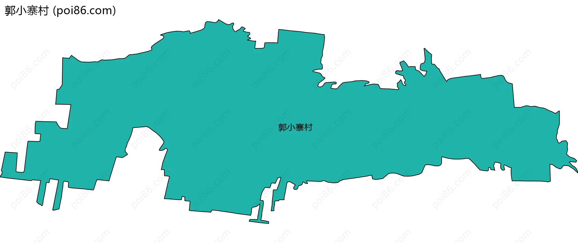 郭小寨村边界地图
