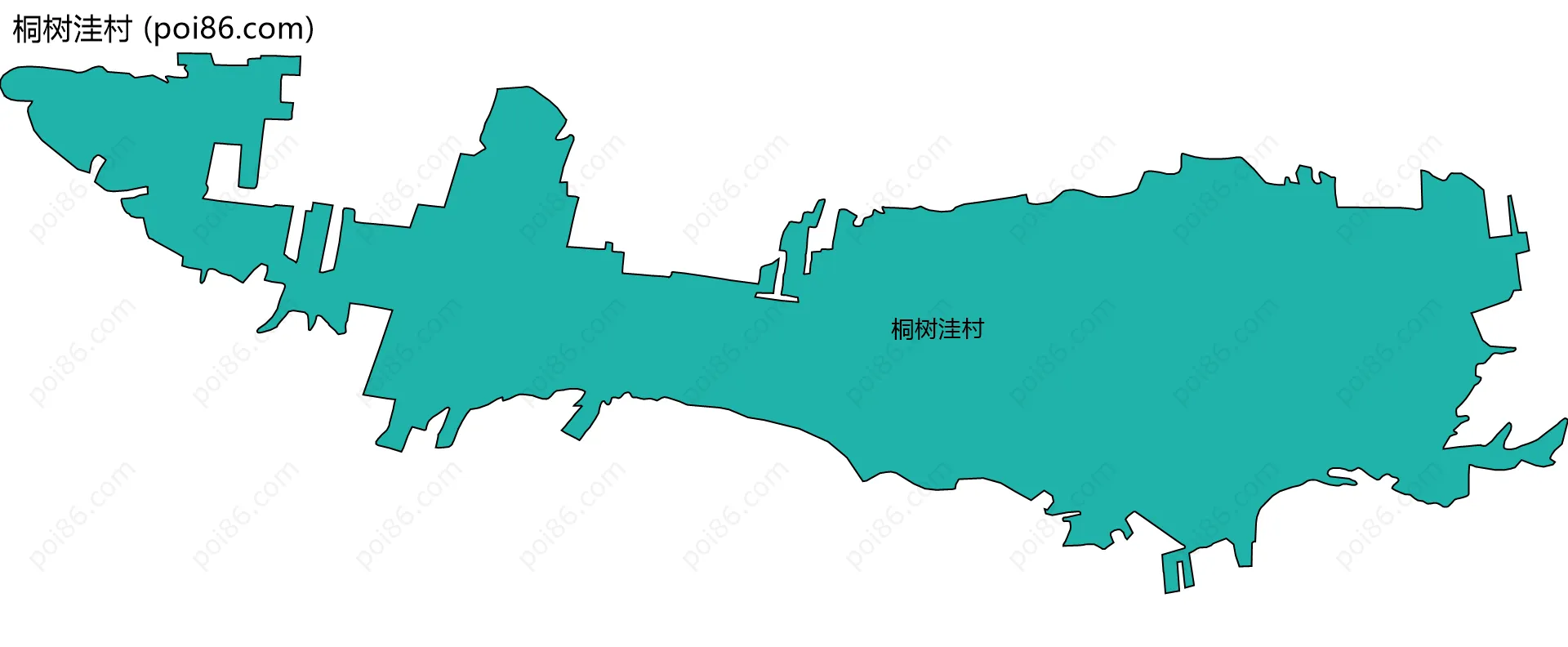 桐树洼村边界地图