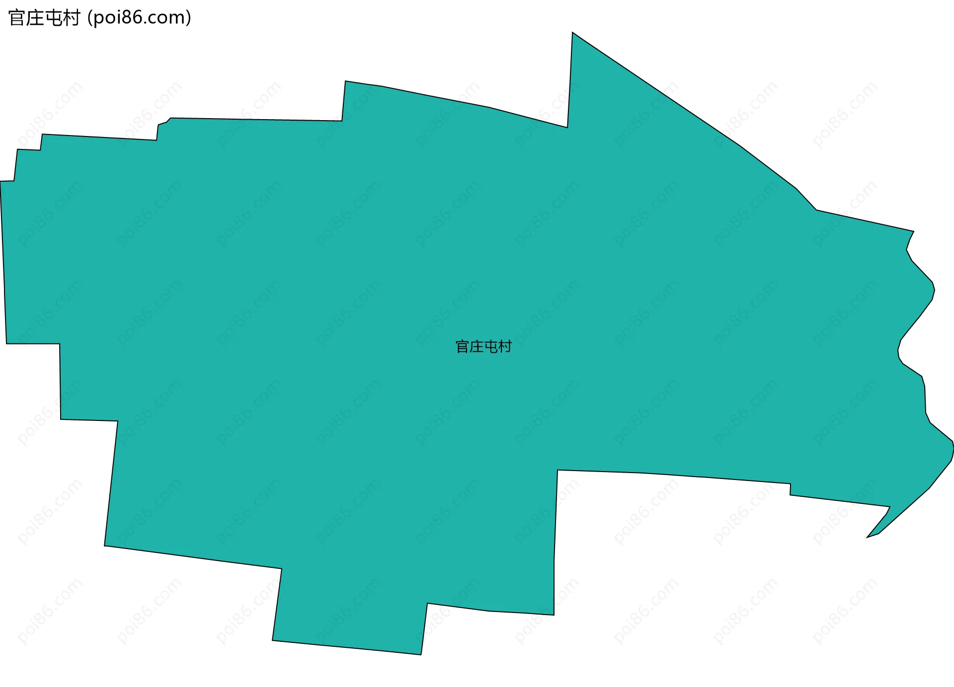 官庄屯村边界地图