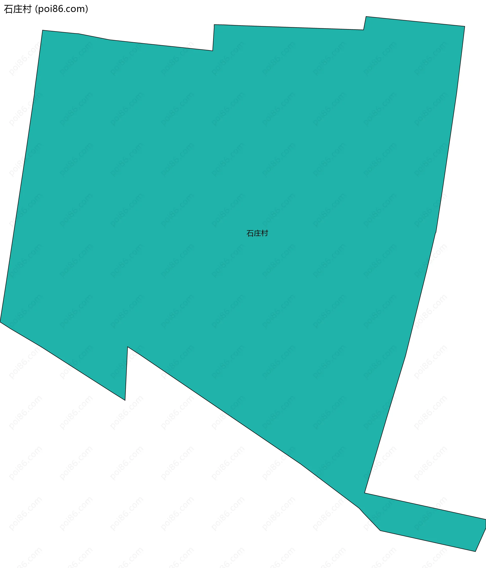 石庄村边界地图