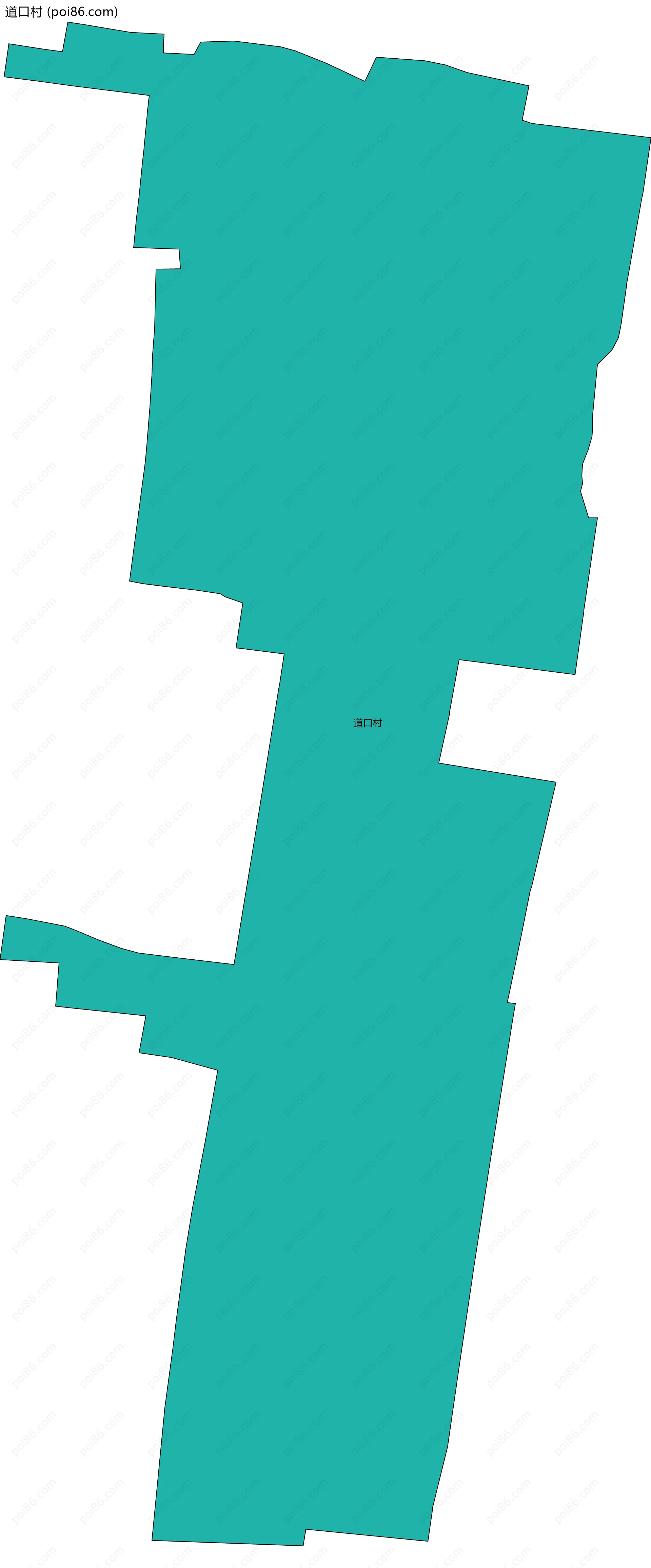 道口村边界地图