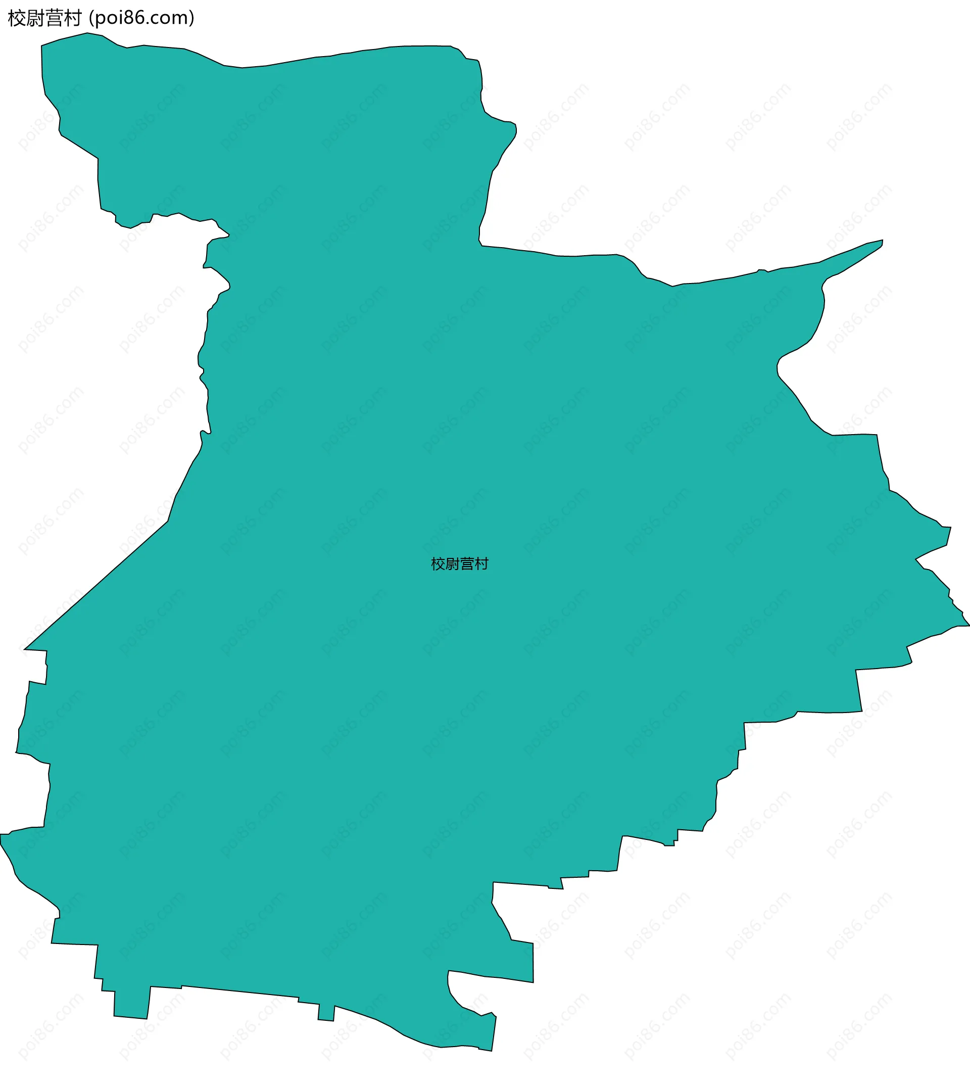 校尉营村边界地图