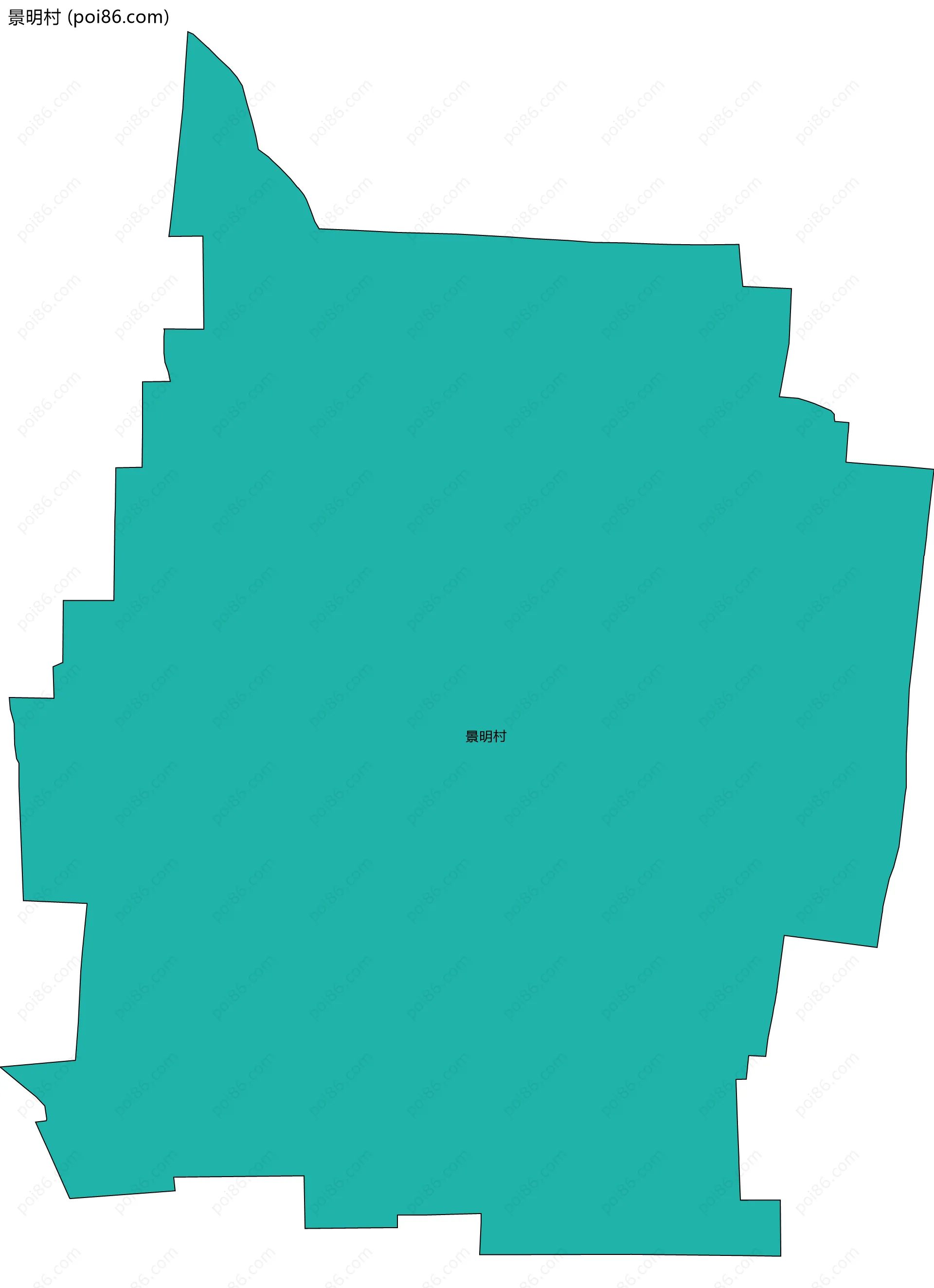 景明村边界地图