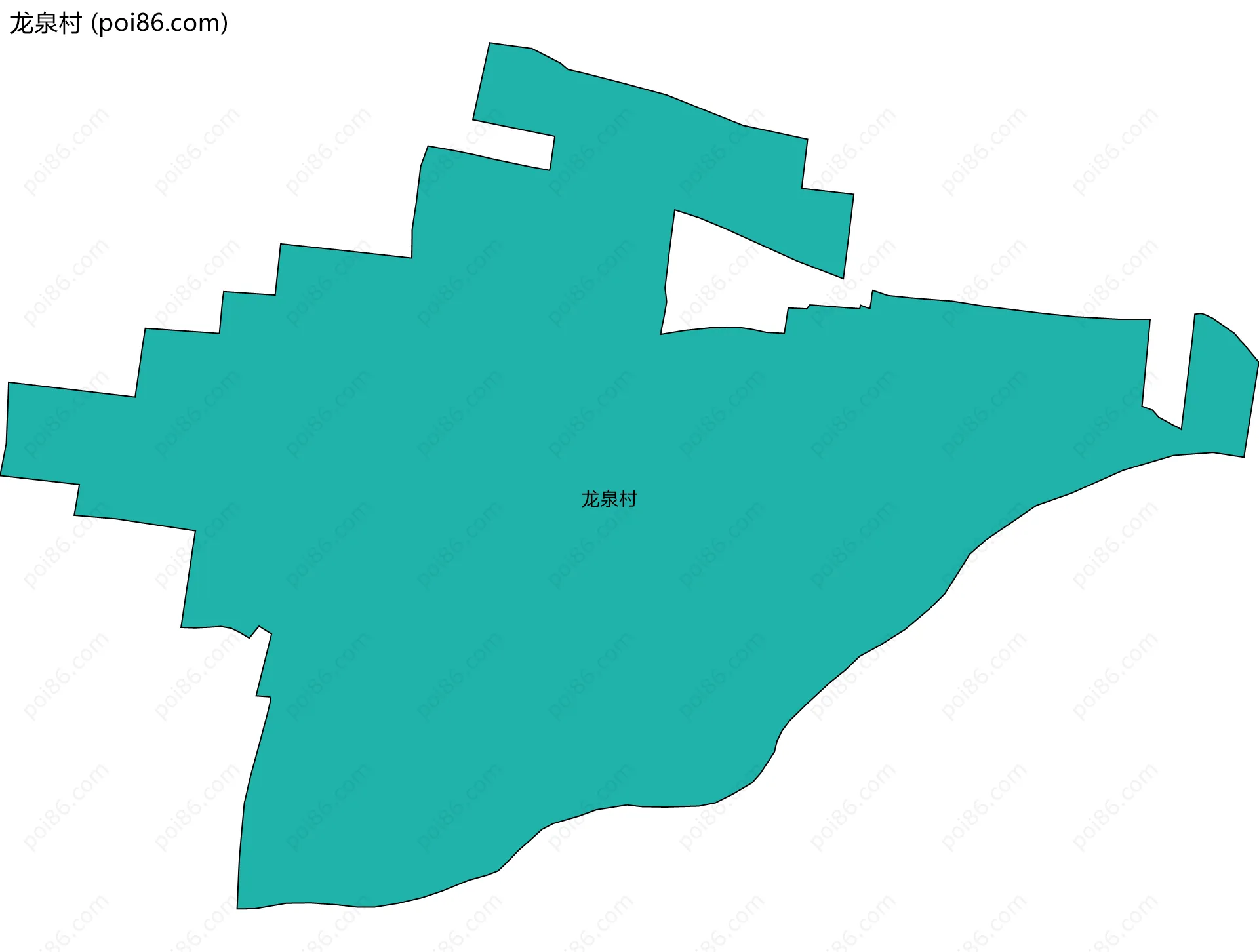 龙泉村边界地图