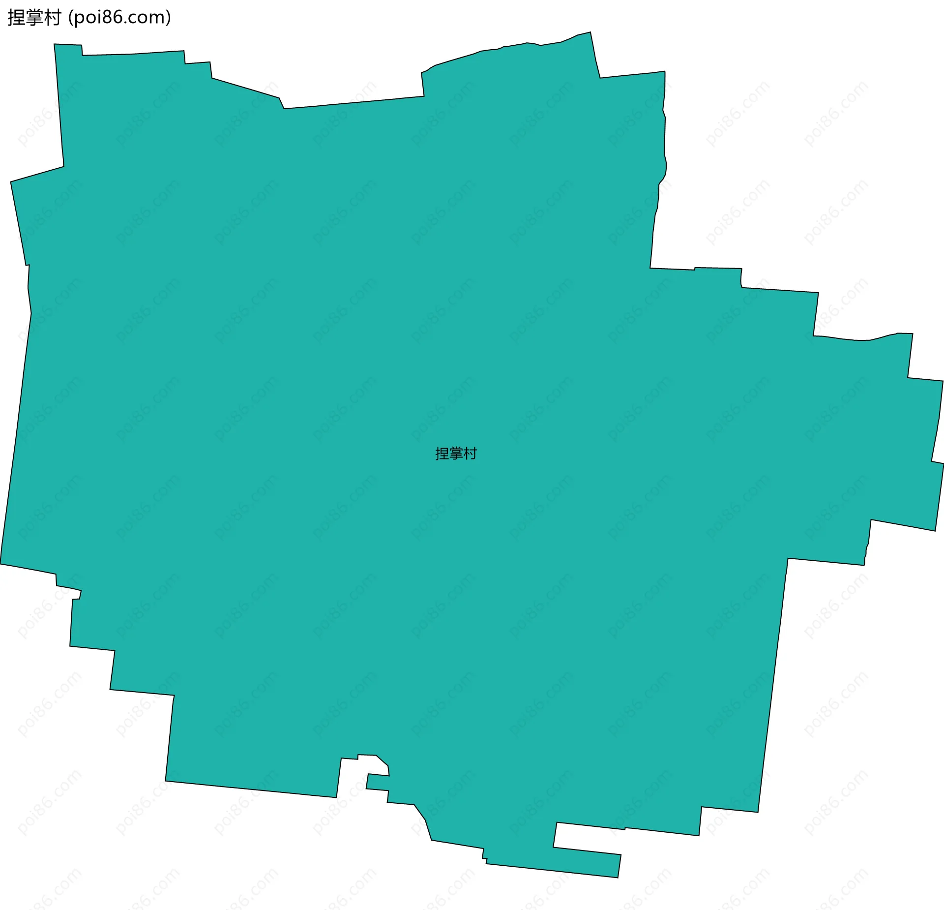捏掌村边界地图