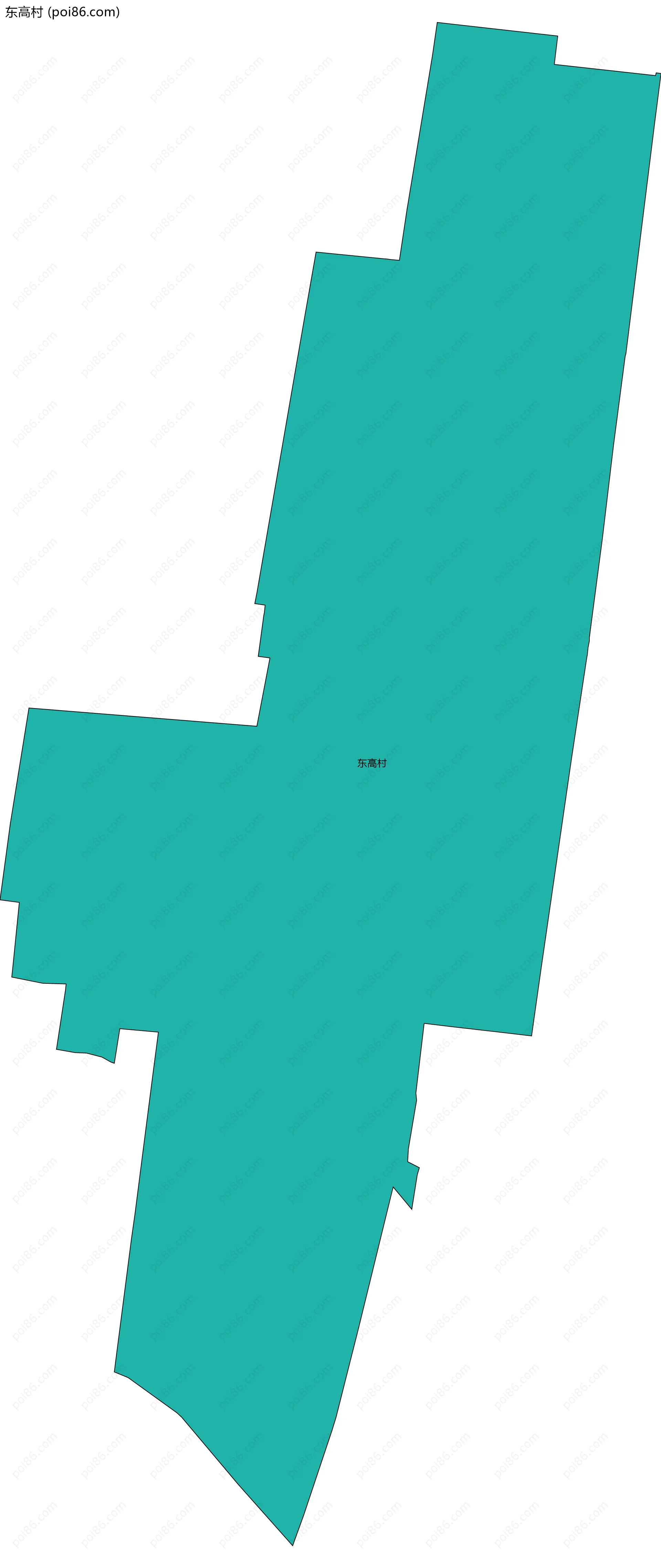 东高村边界地图