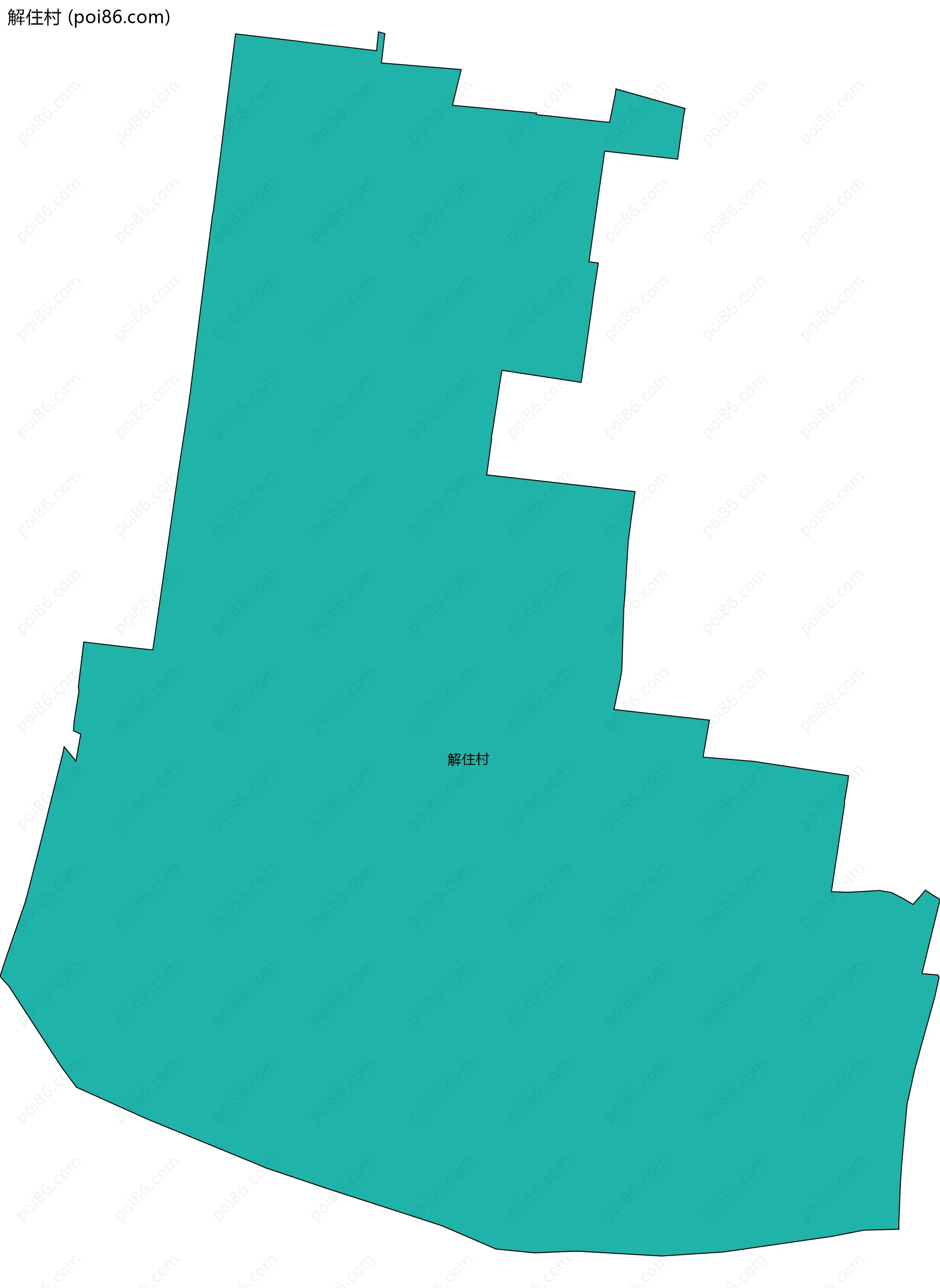 解住村边界地图