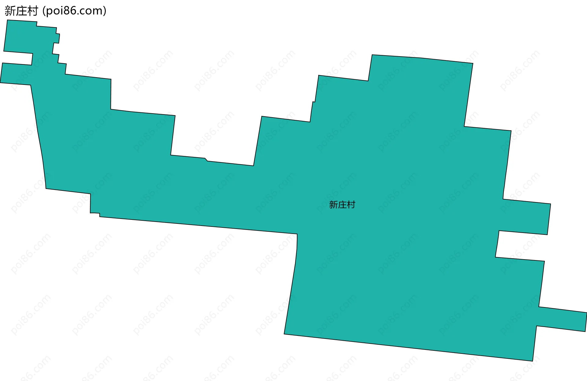 新庄村边界地图