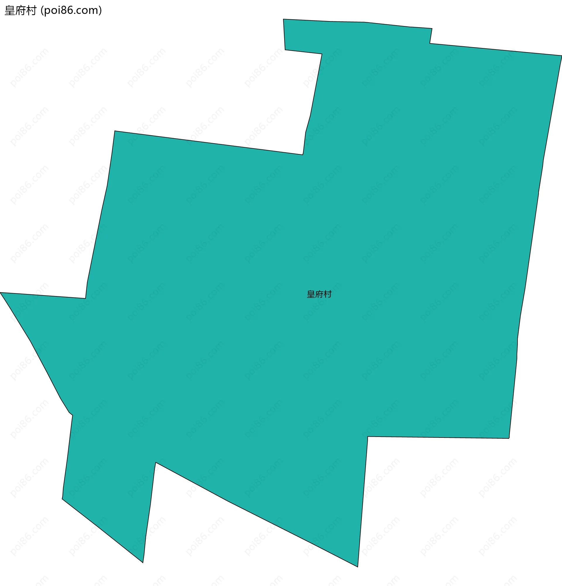 皇府村边界地图