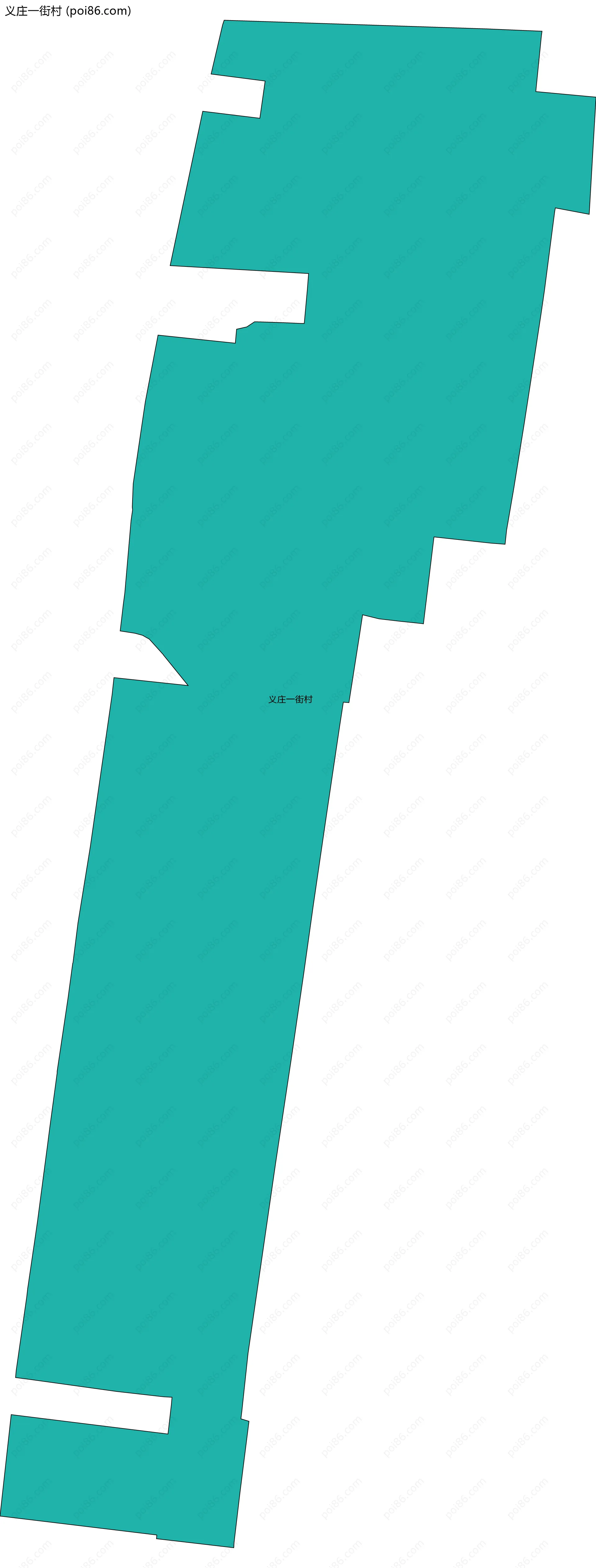 义庄一街村边界地图