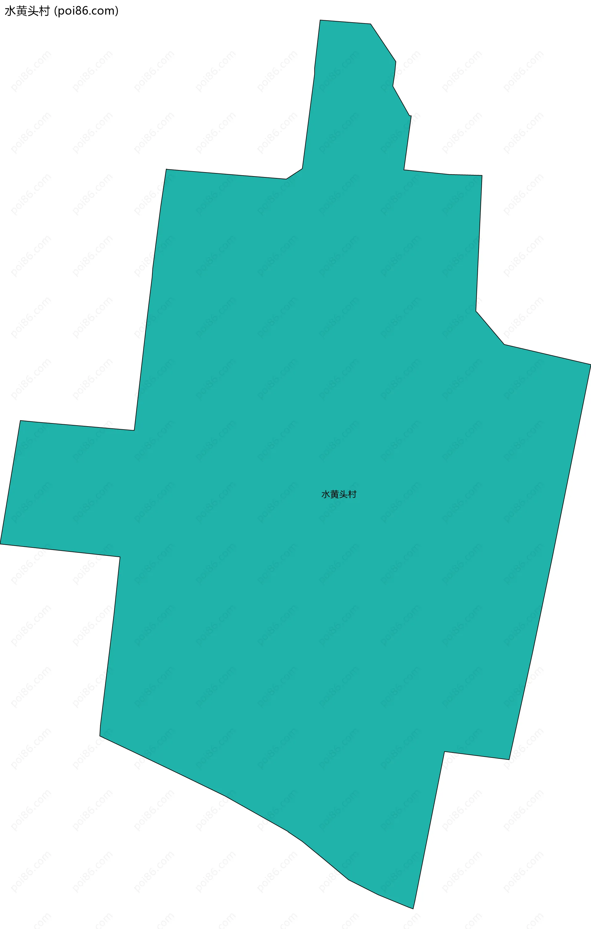 水黄头村边界地图