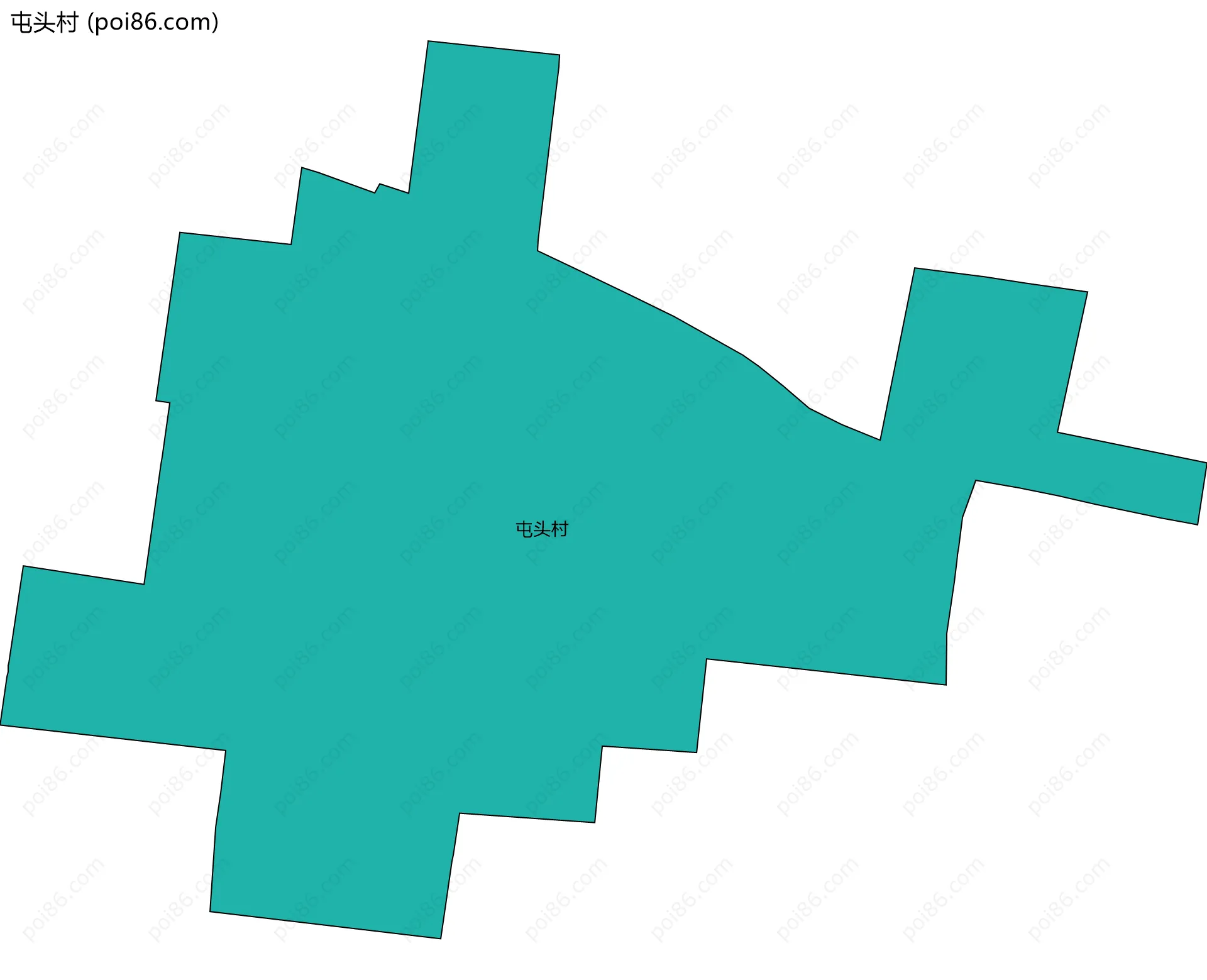 屯头村边界地图