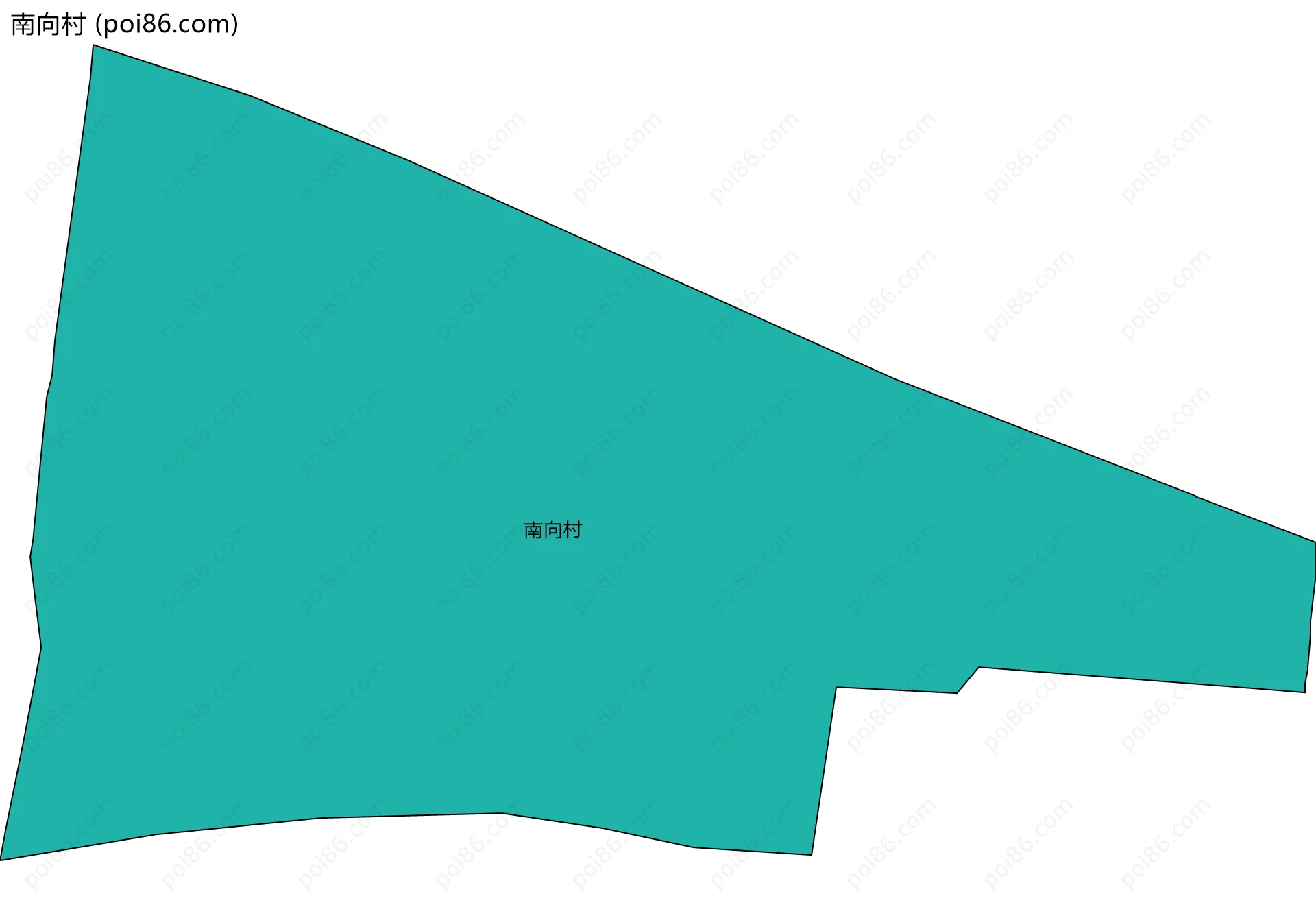 南向村边界地图